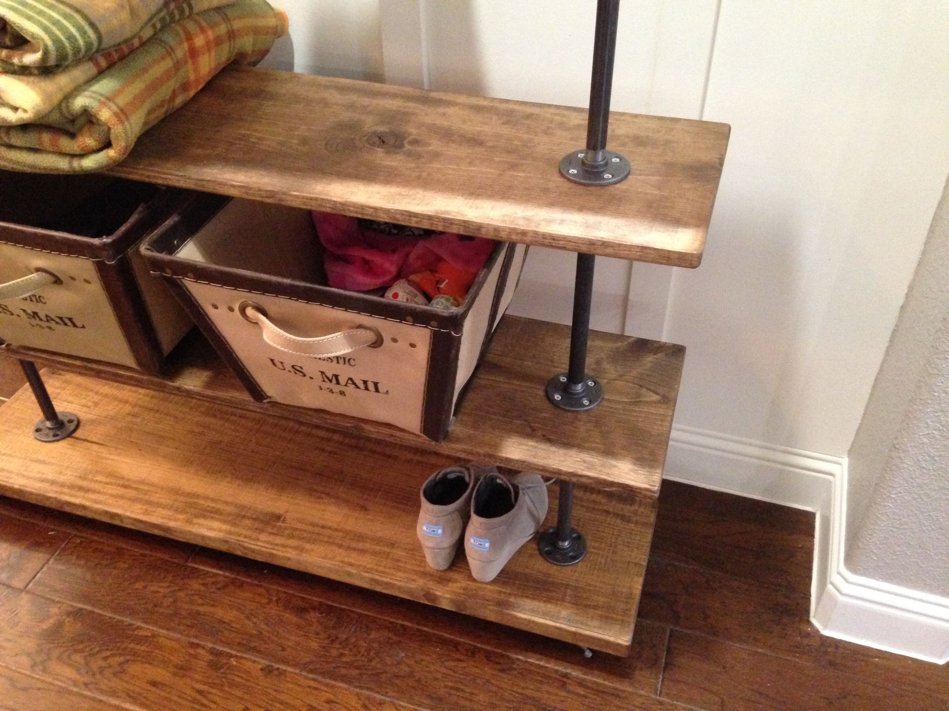 Rolling Storage Cart With Four Shelves 3