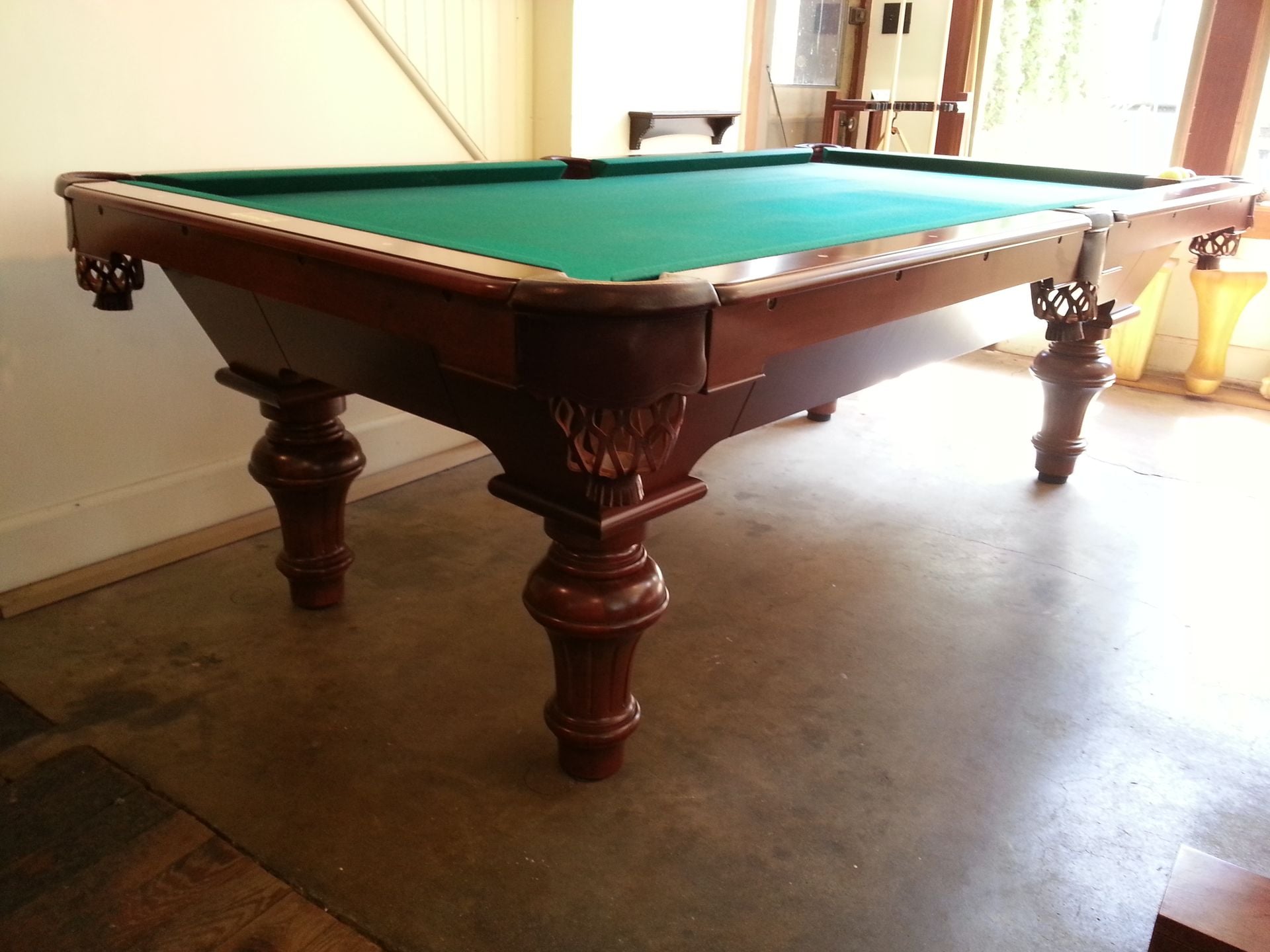 8' Convertible Carom - To - Pocket Billiards Pool Table.