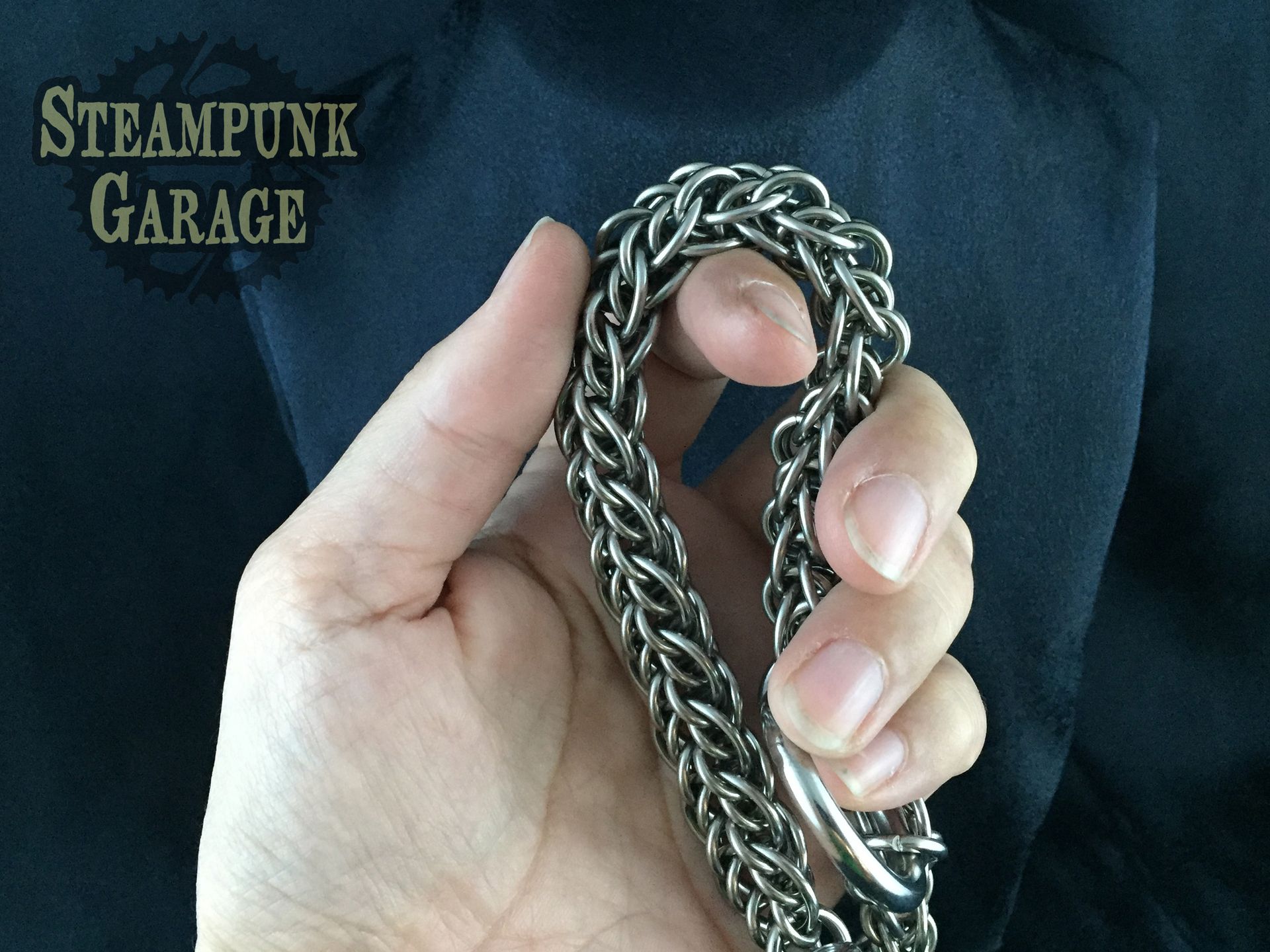 Niflheimr Wallet Chain - Stainless Steel - Handcut Rings 6