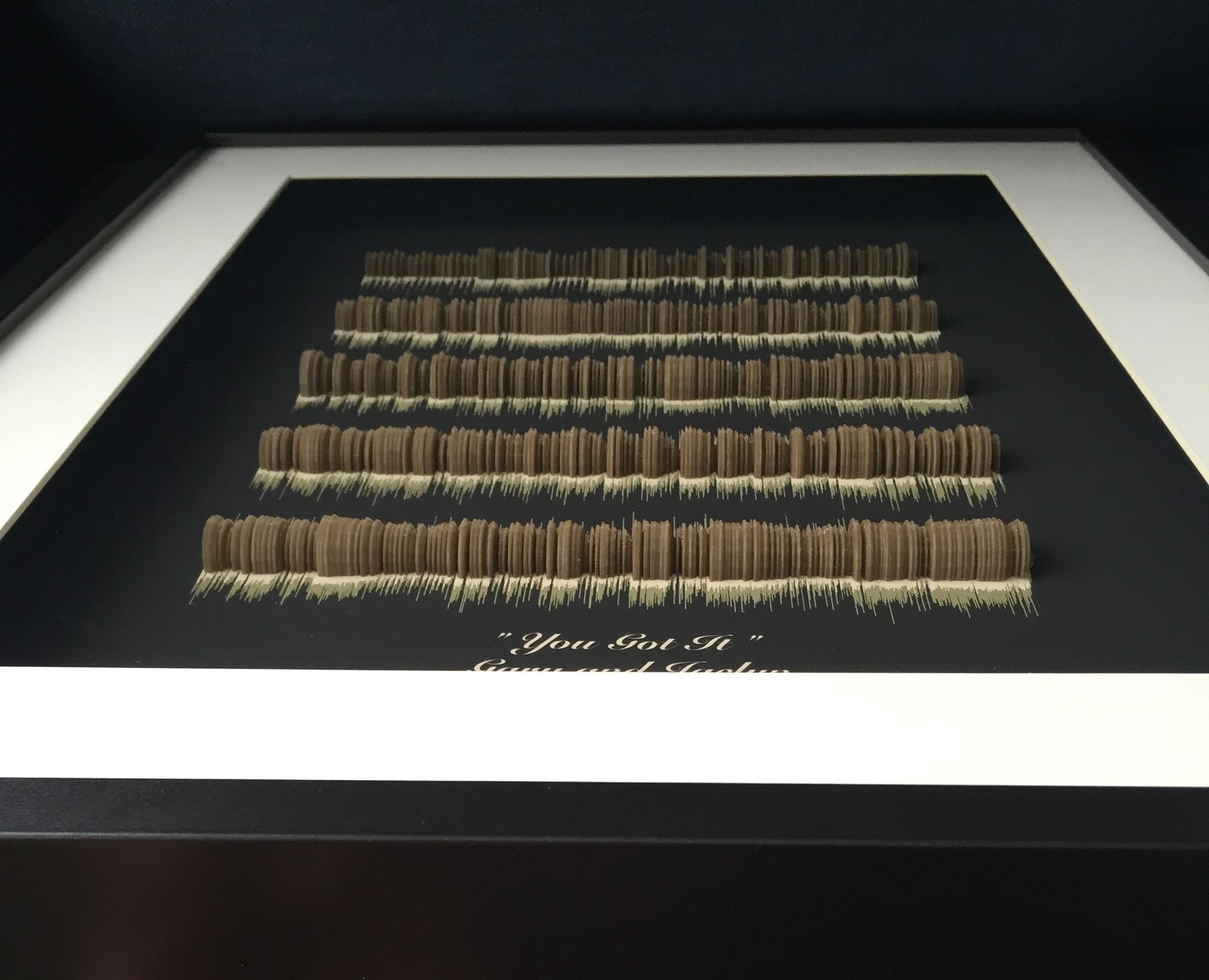 Song Lyrics 3d Sound Wave Art; Wedding Song Display; Personalized Anniversary Gift 2