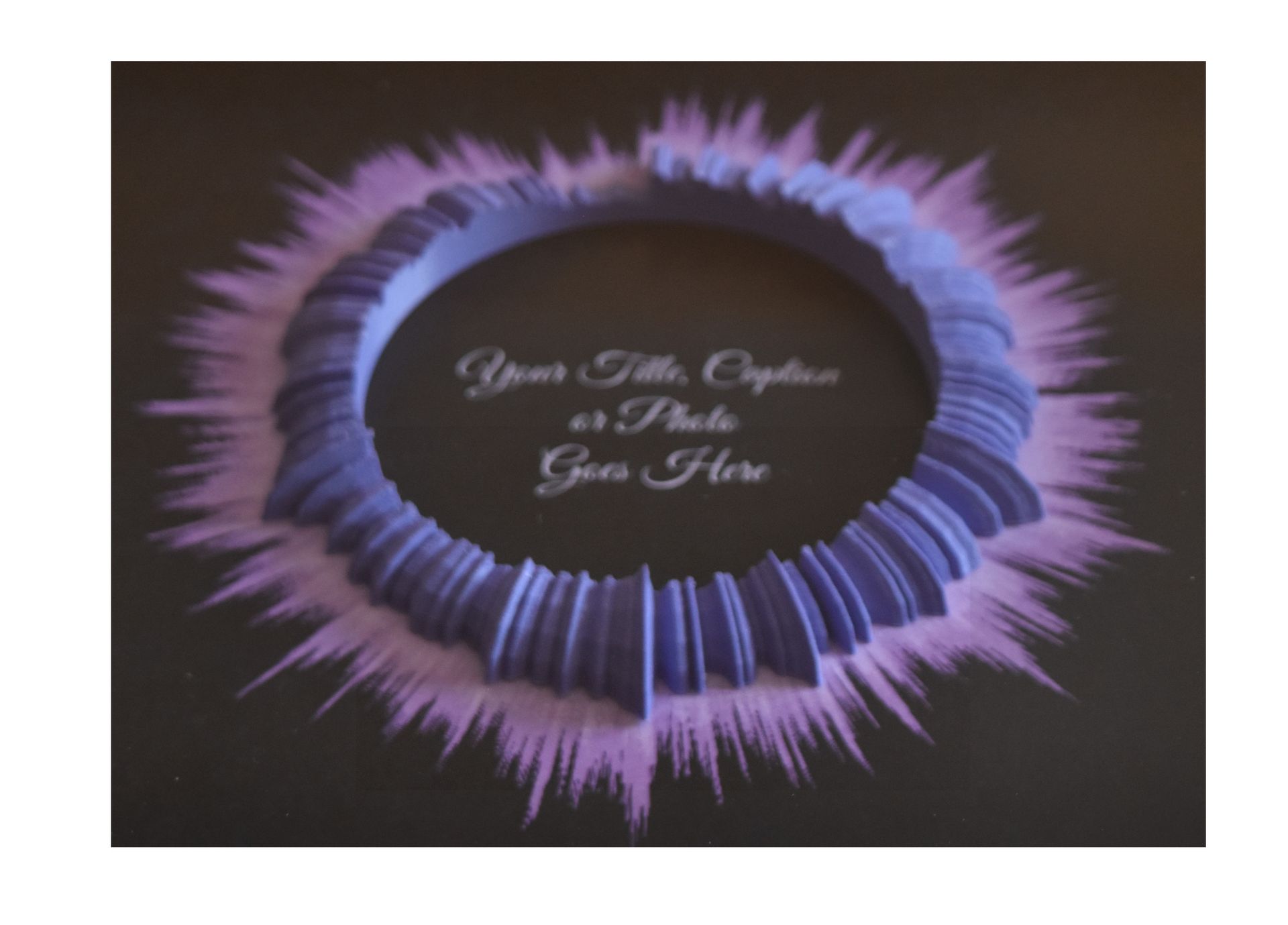 Song Lyrics 3d Radial Sound Wave Art; Wedding Song Display; Personalized Anniversary Gift 2