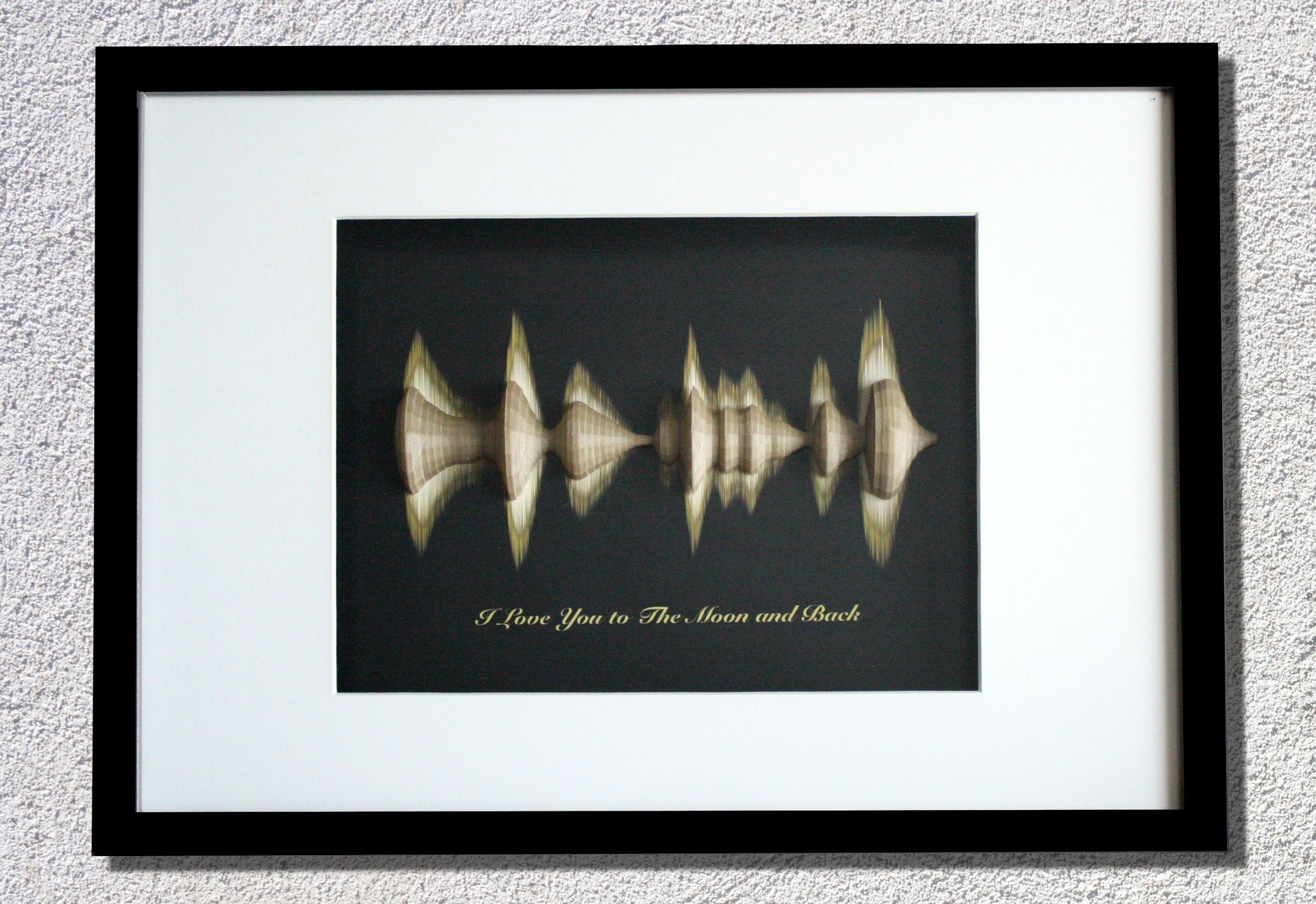 3d Sound Wave Anniversary Personalized Quote, Song Lyrics 2