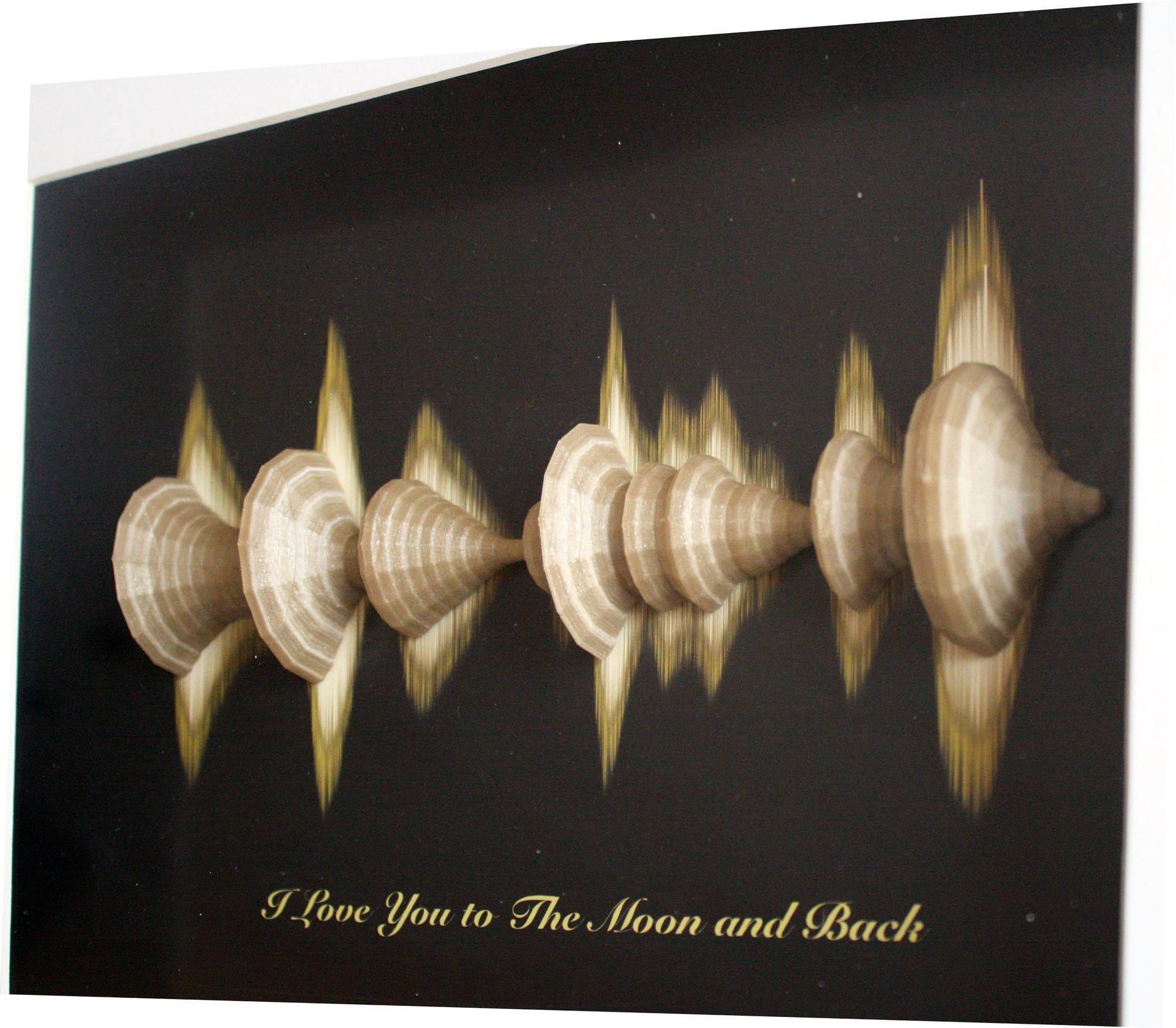 3d Sound Wave Anniversary Personalized Quote, Song Lyrics 3