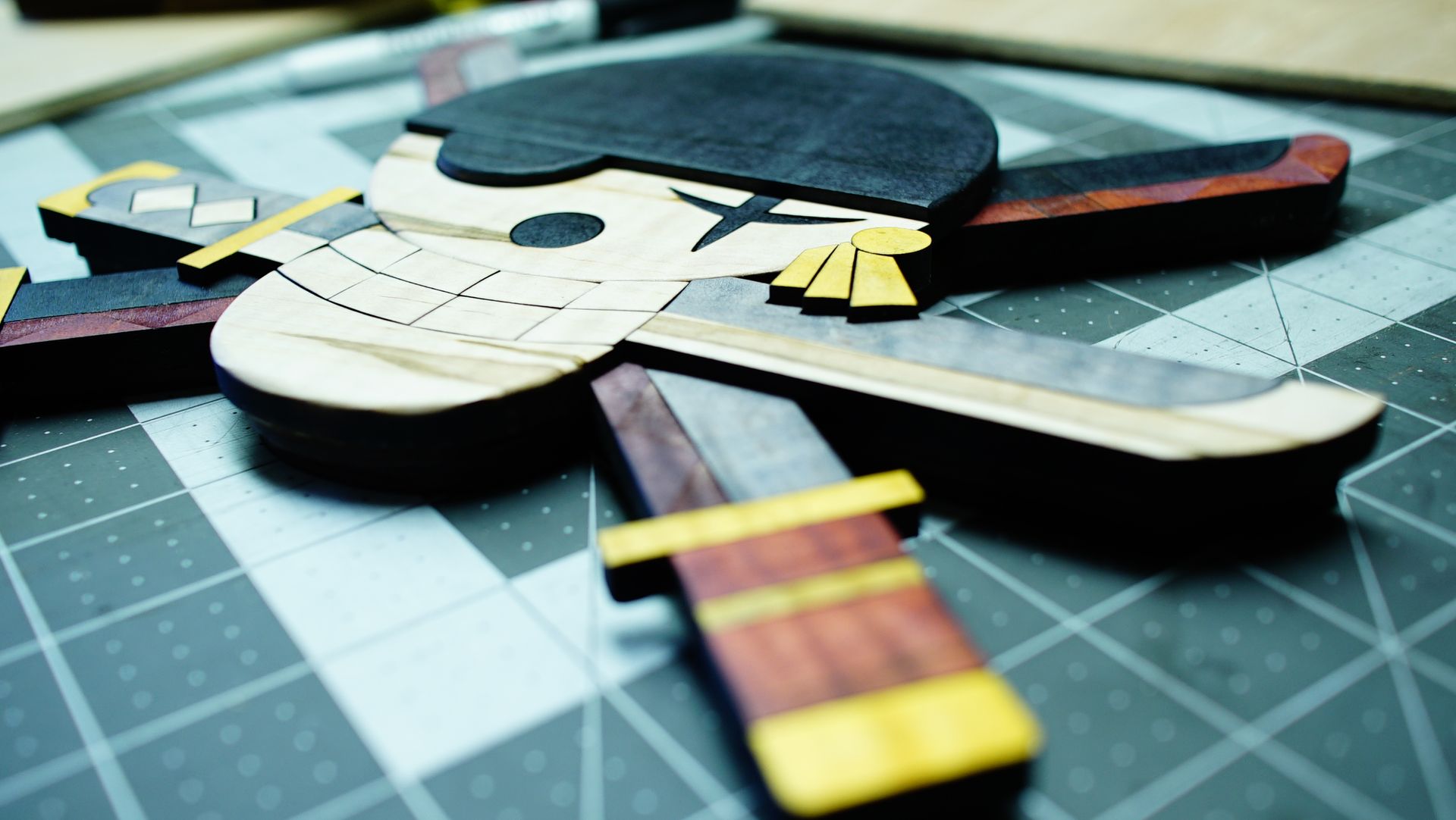 Wooden One Piece Zoro Jolly Roger 3 