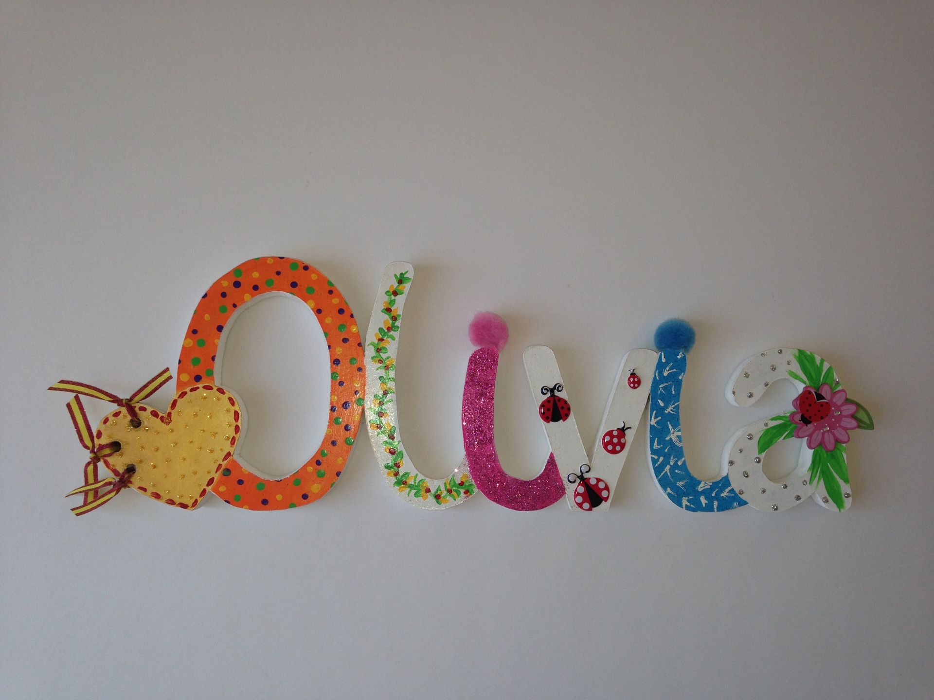 Hand Carved And Painted Wooden Names 2 