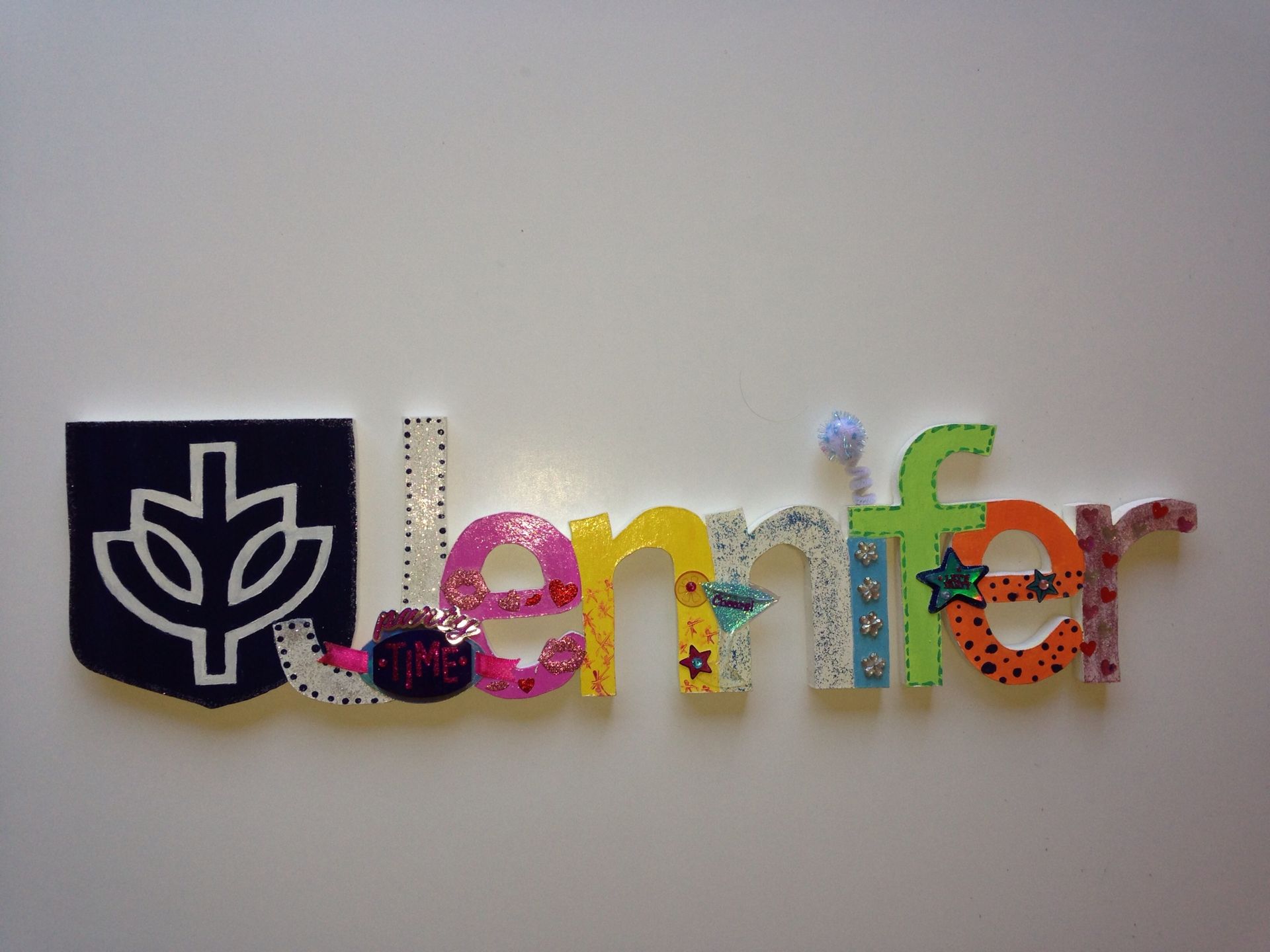 Hand Carved And Painted Wooden Names 4 