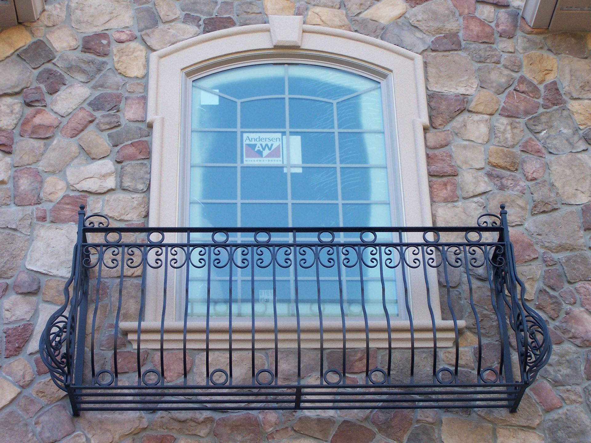 Pre-Hung Wrought Iron Romeo & Juliet Balcony