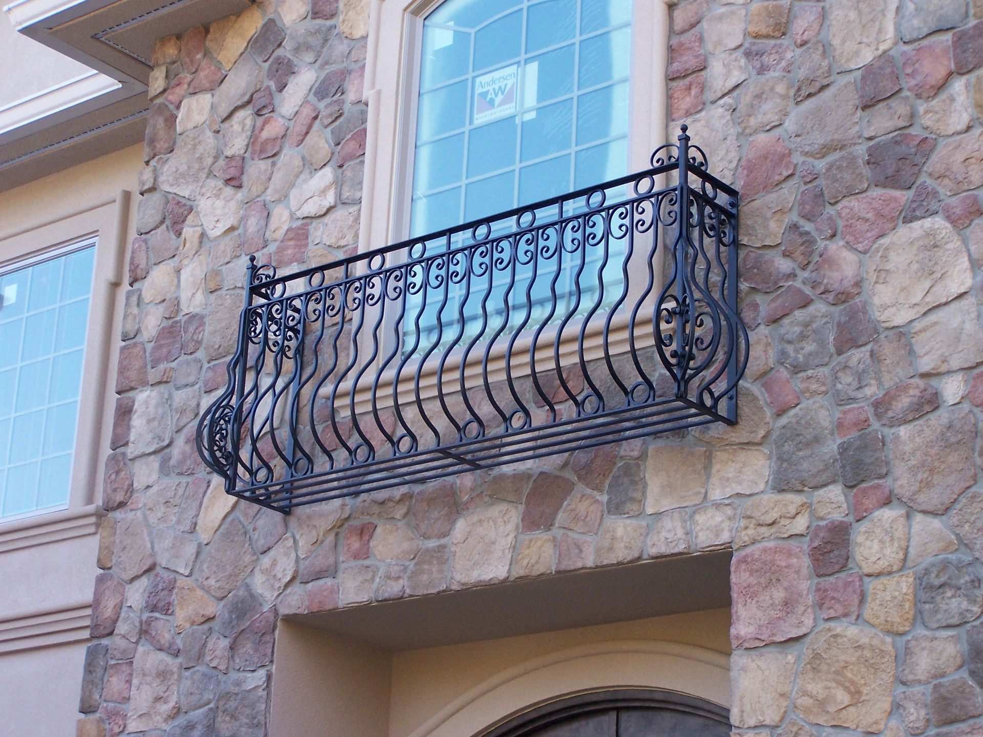Pre-Hung Wrought Iron Romeo & Juliet Balcony 2 