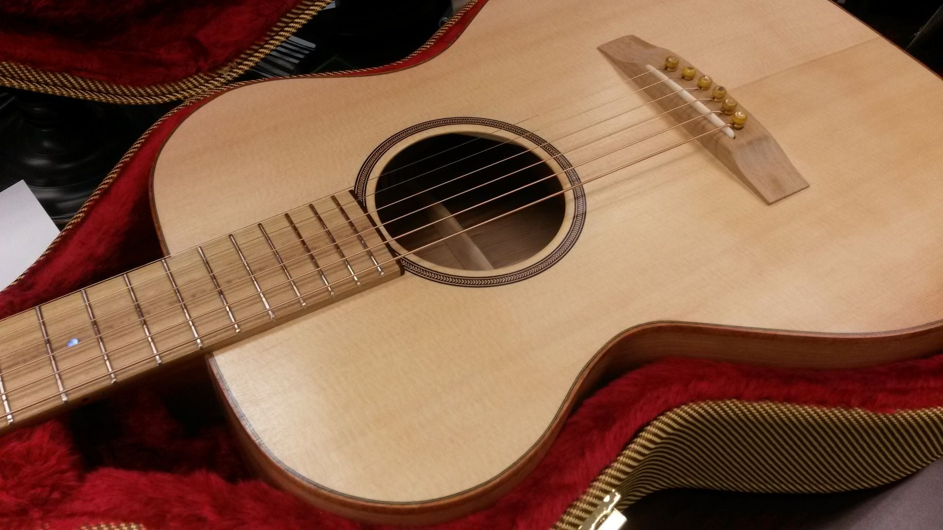 Custom Acoustic Guitar With American Woods 3