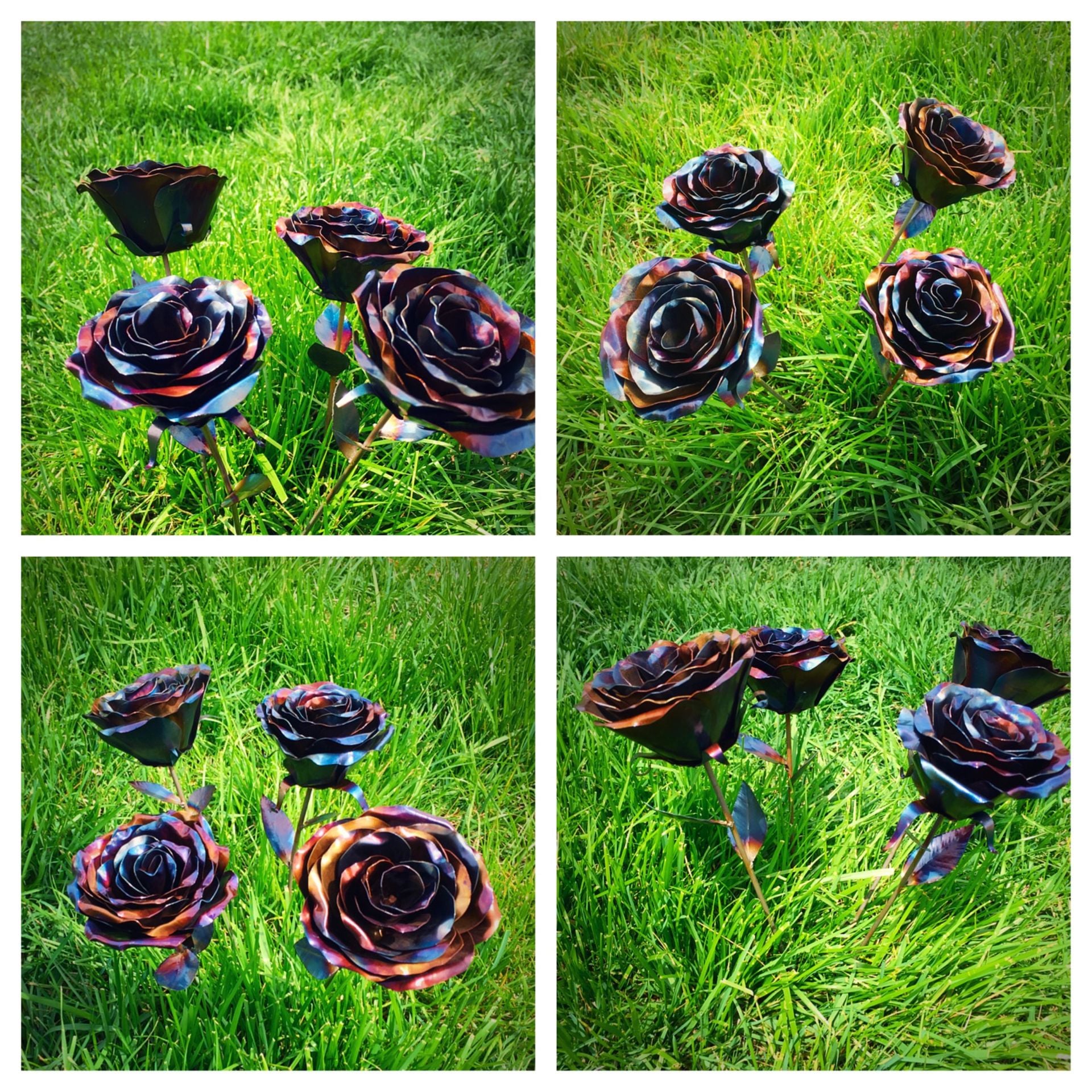 Forever Roses - Hand-Forged Metal Roses