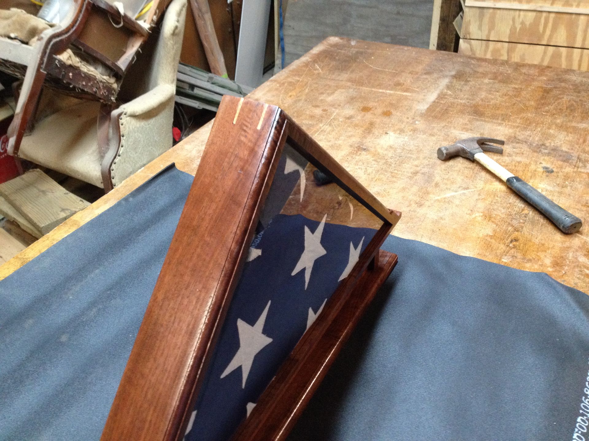 Memorial Casket Flag Display 3