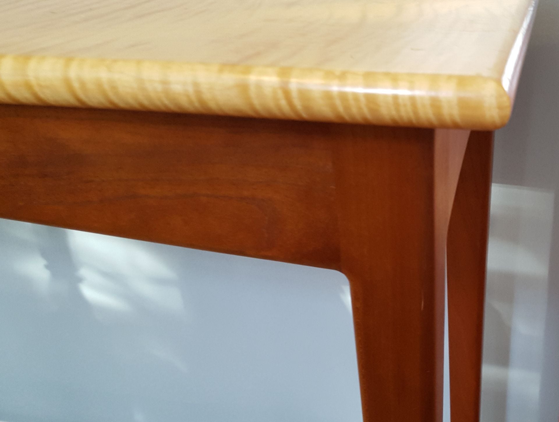 Curly Maple And Cherry Sofa Table 3 