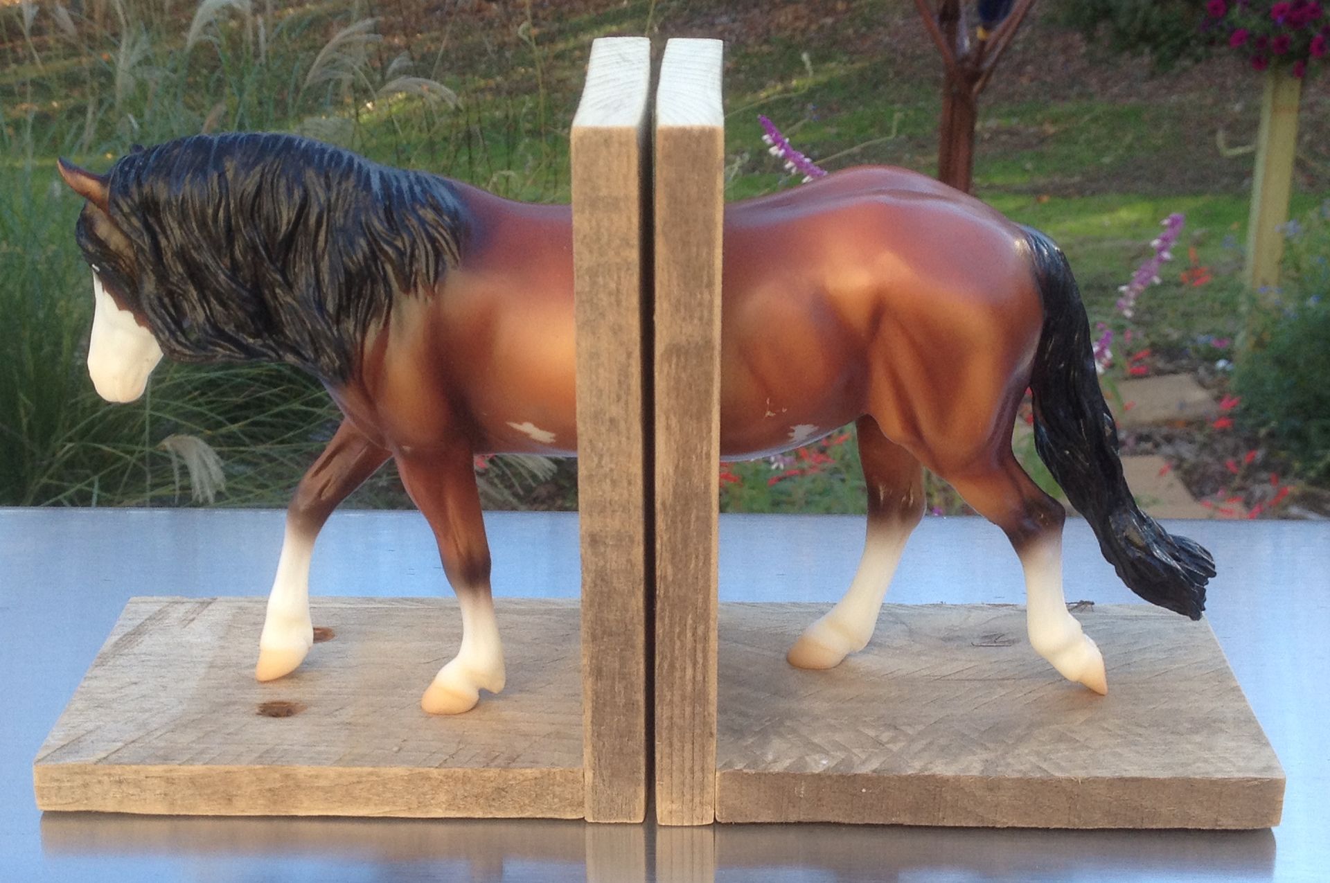 Reclaimed Wood Farm Animal Bookends - Free Shipping! 3