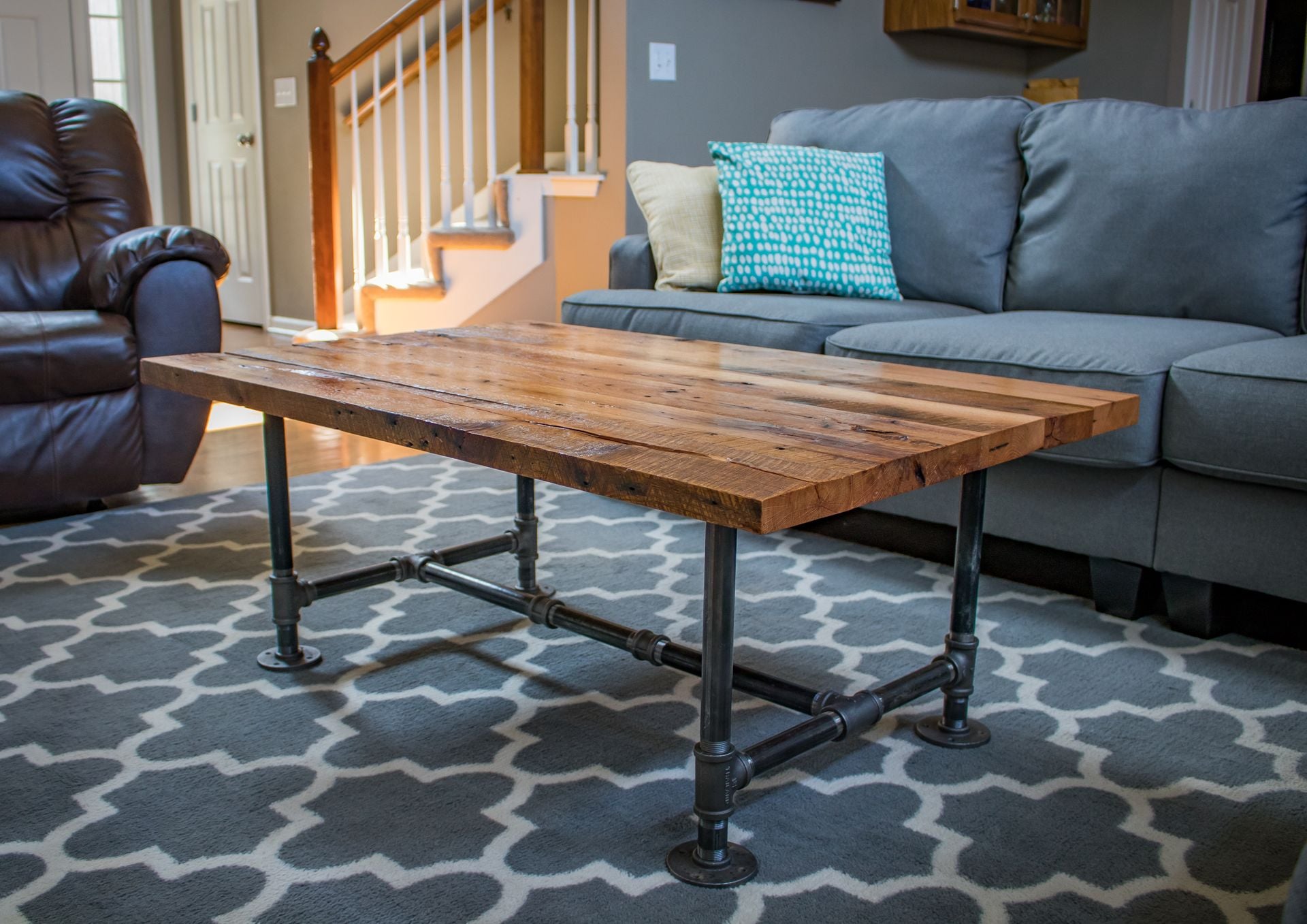 Industrial Coffee Table | Barn Wood Coffee Table 2 