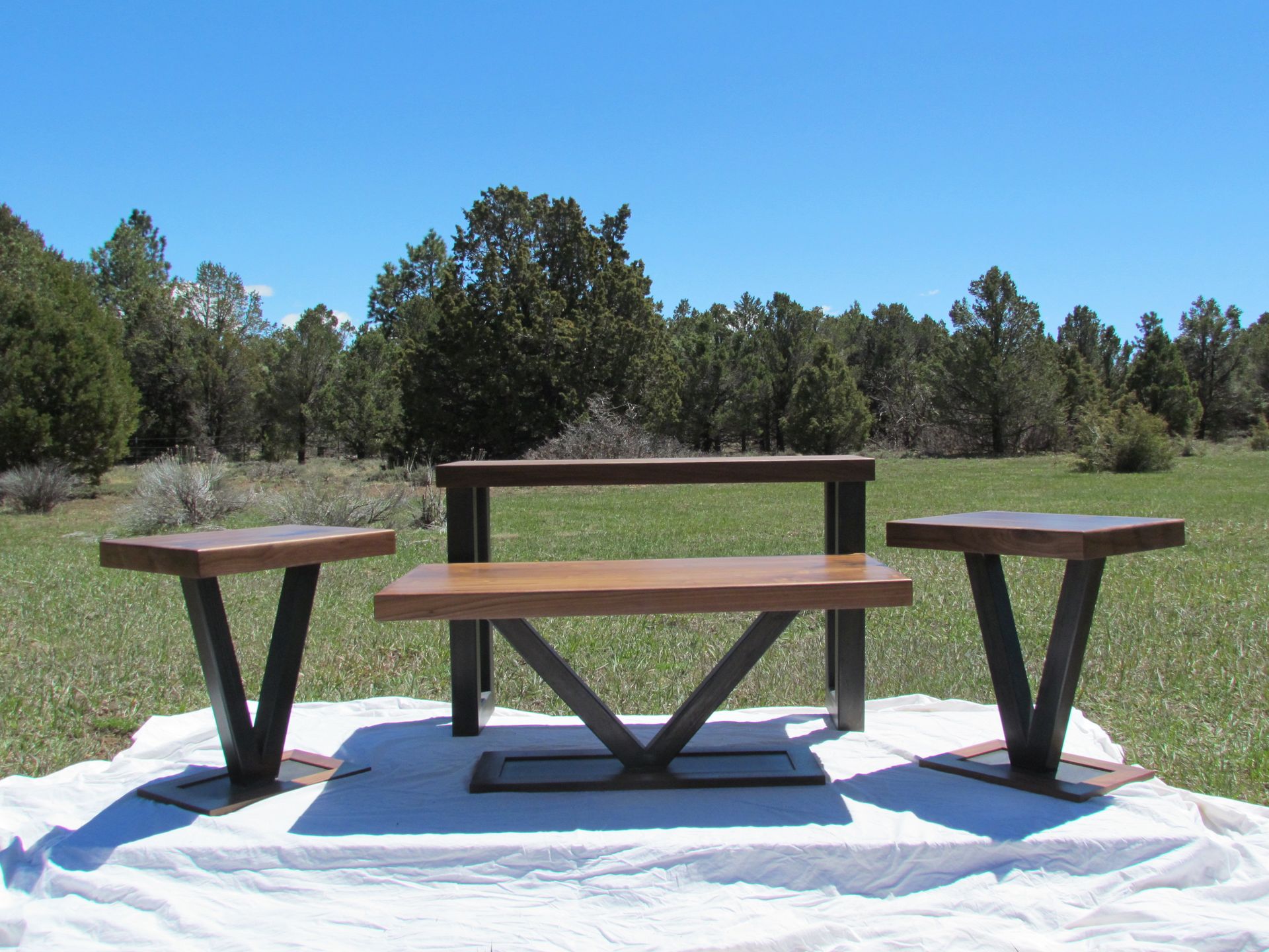 Custom Wood And Steel Tables