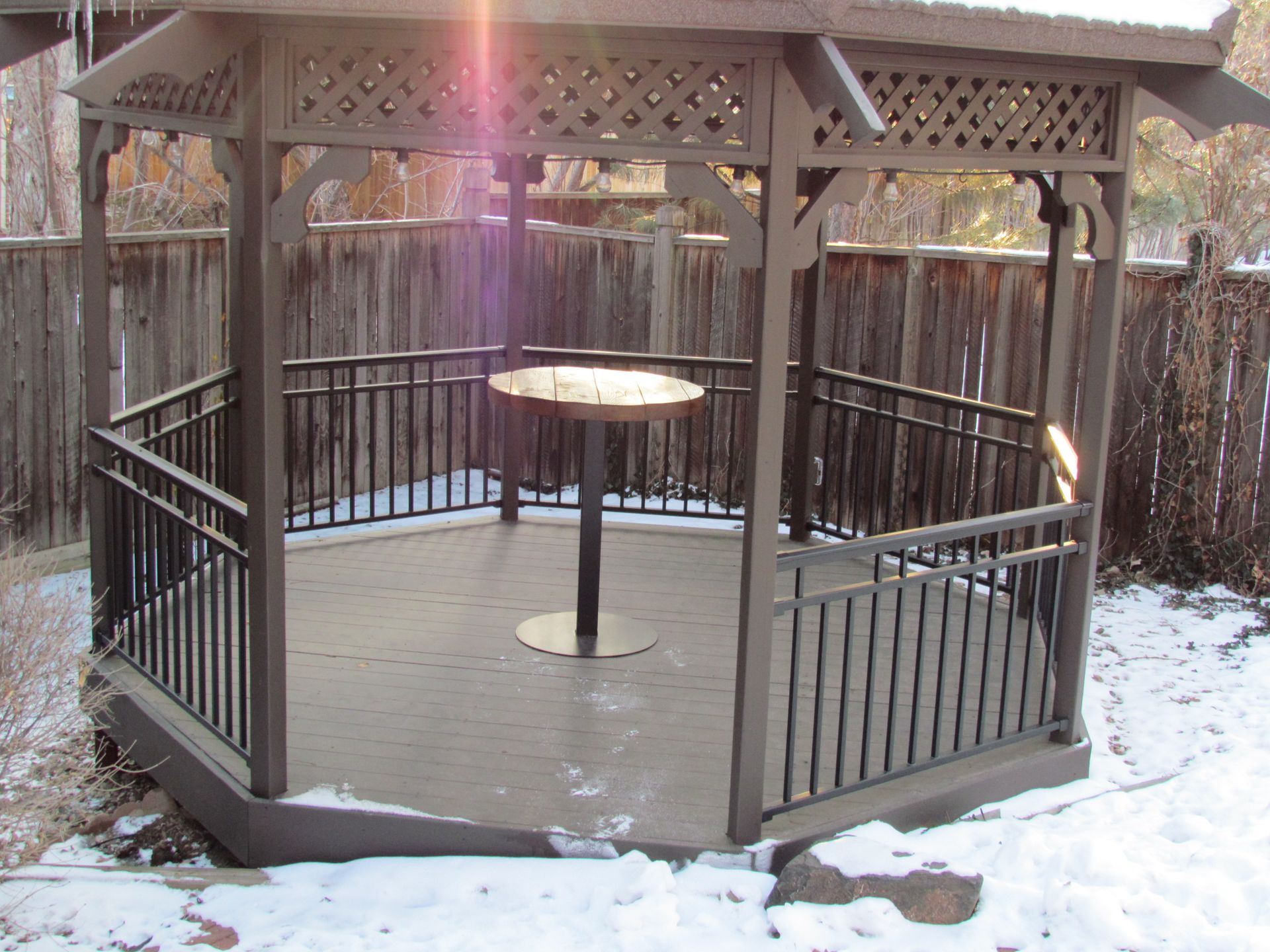 Reclaimed Oak And Powder Coated Steel Tables 3