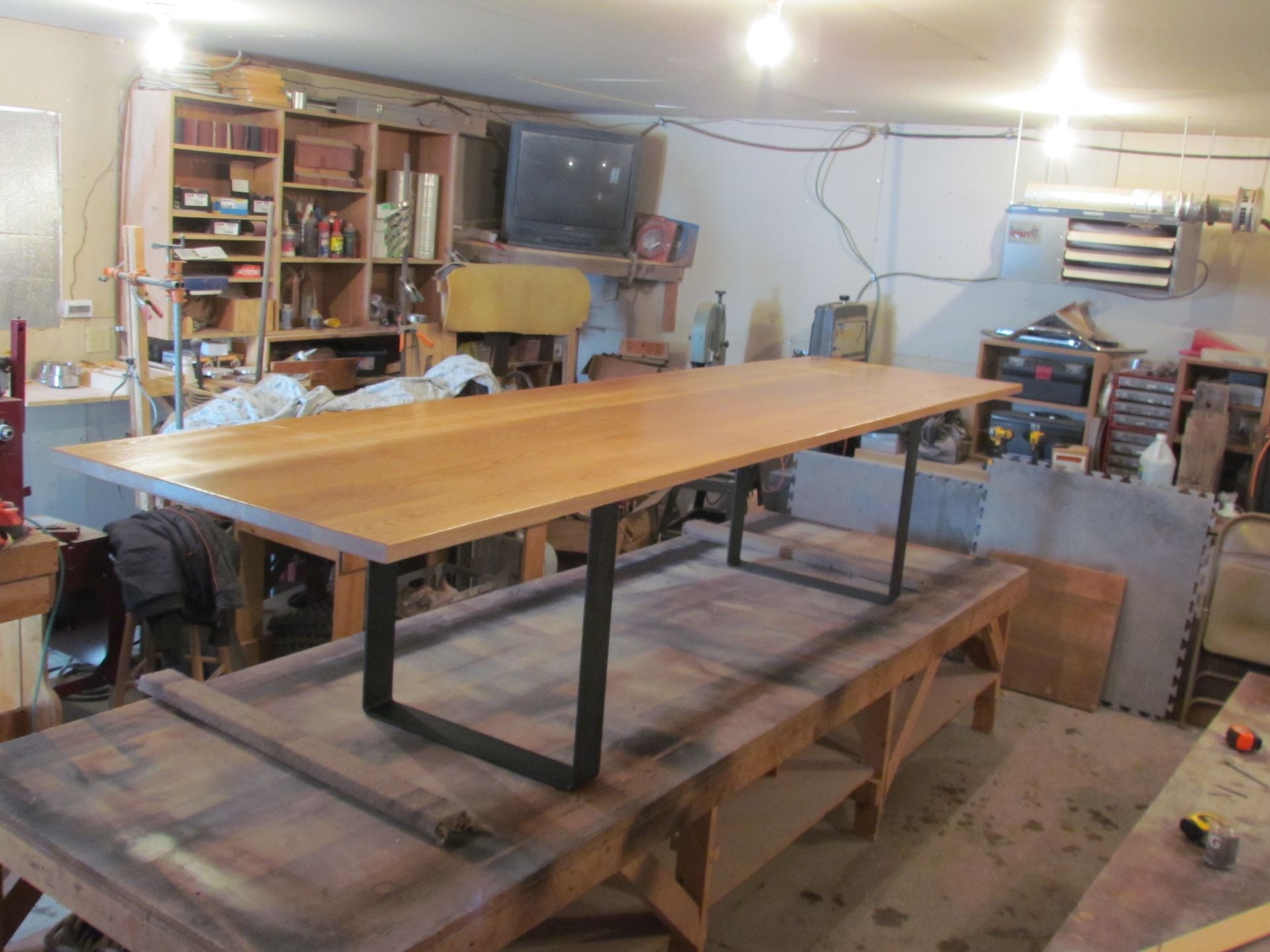 Maple And Steel 12ft Conference Table 1 