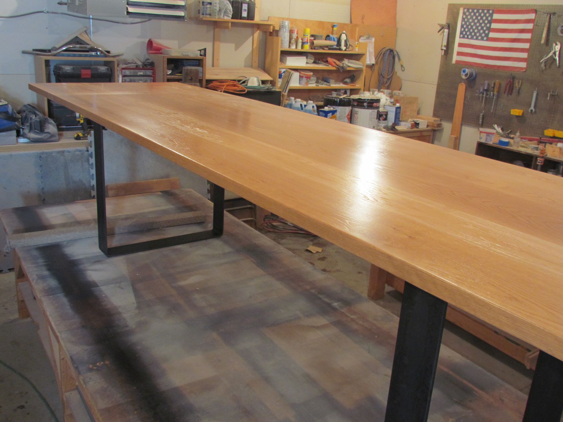 Maple And Steel 12ft Conference Table 2 