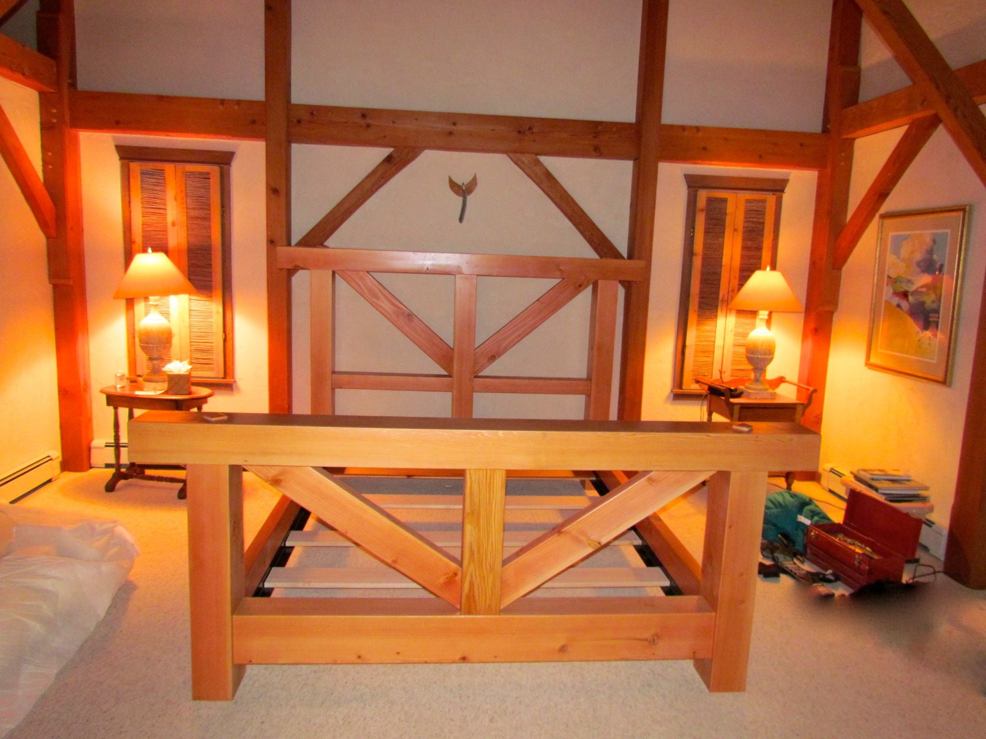 Douglas Fir Timber Bed Frame 1