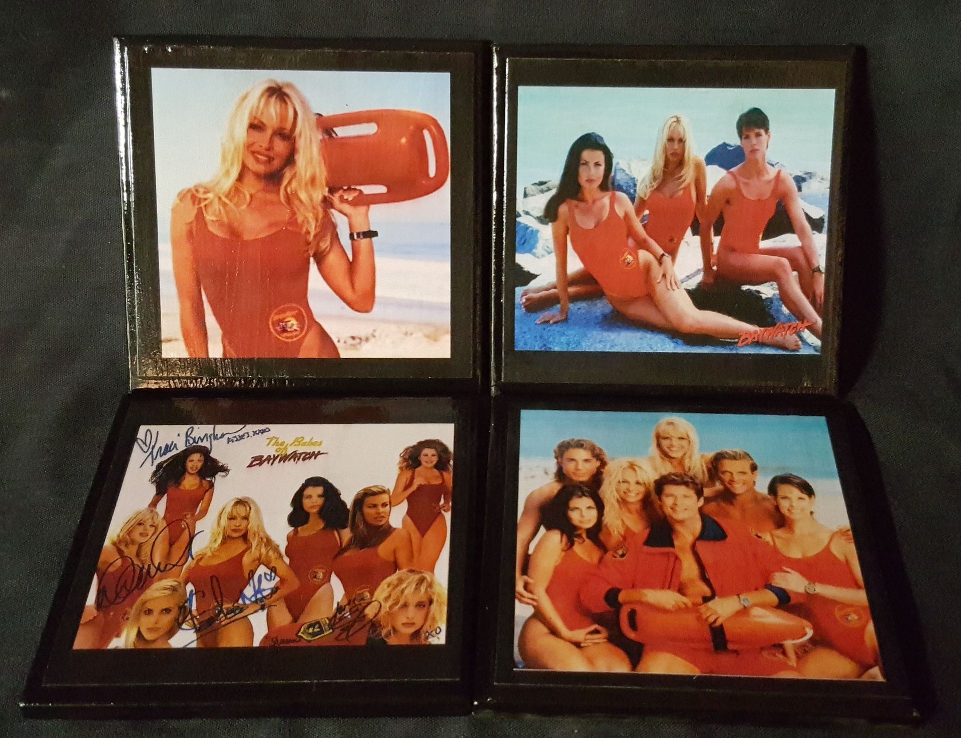 Baywatch Ceramic Tile Coaster Set