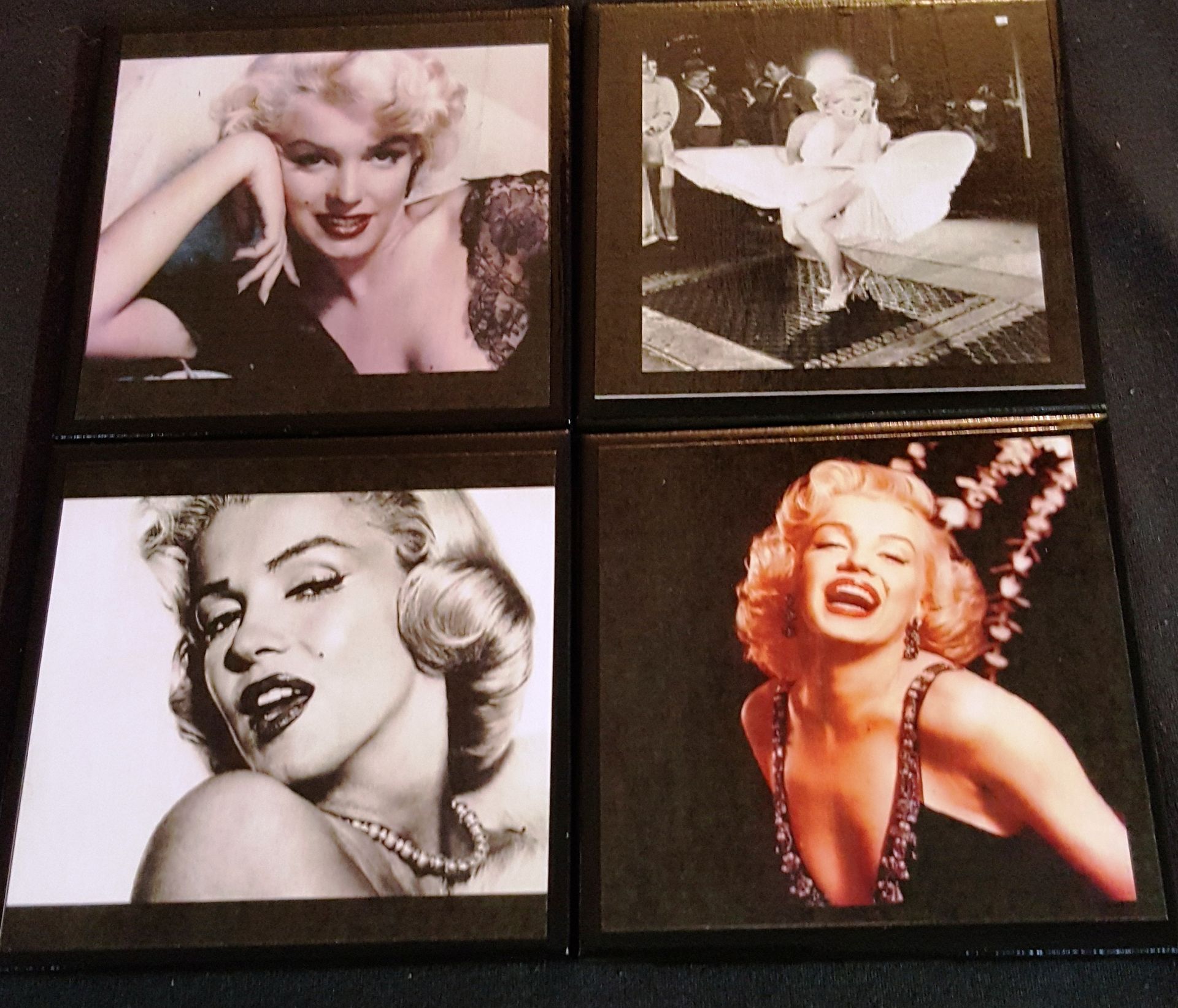 Marilyn Monroe Ceramic Tile Drink Coaster Set