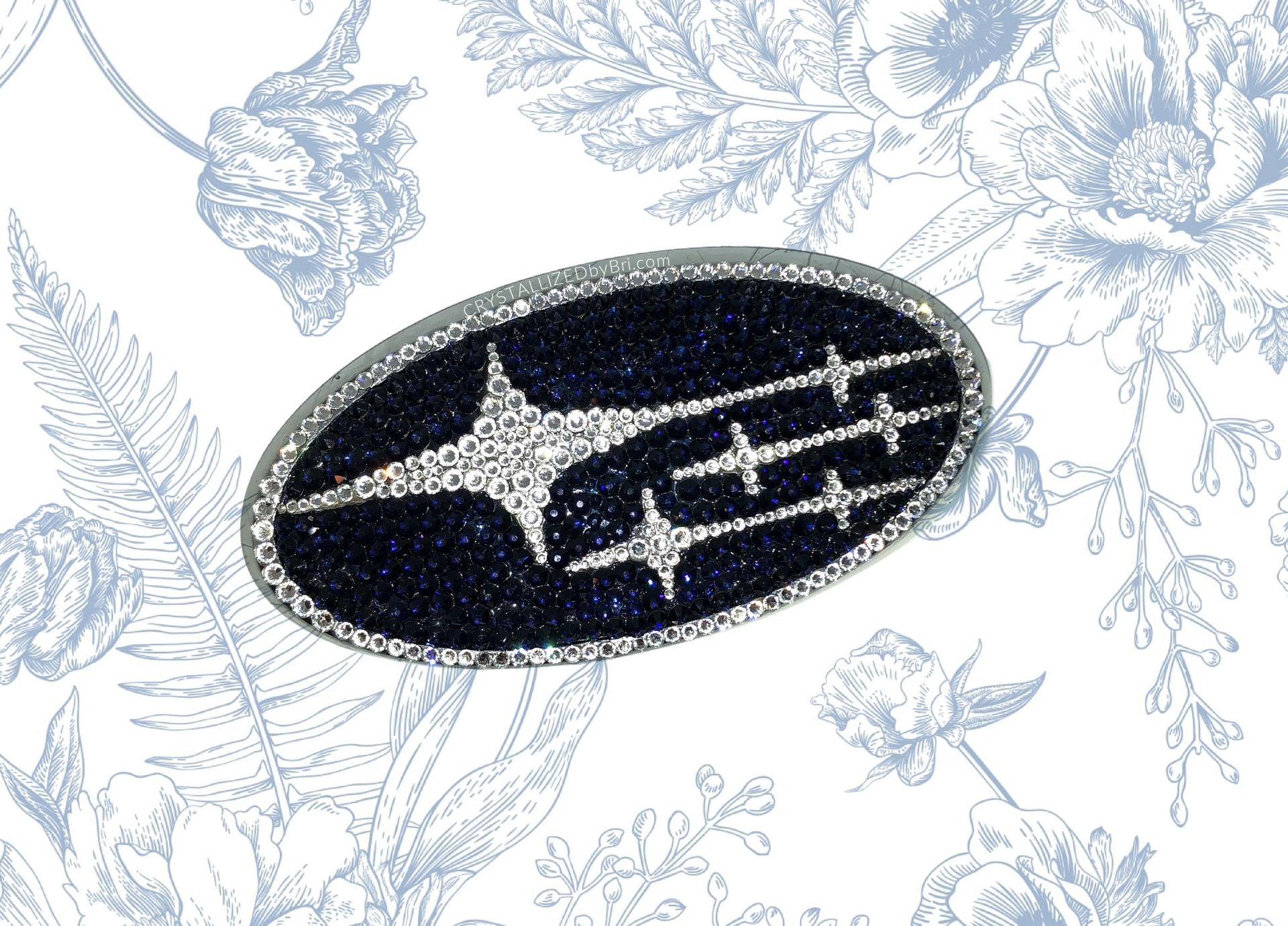 Subaru Crystallized Car Emblem Bling Genuine European Crystals Bedazzled 1 