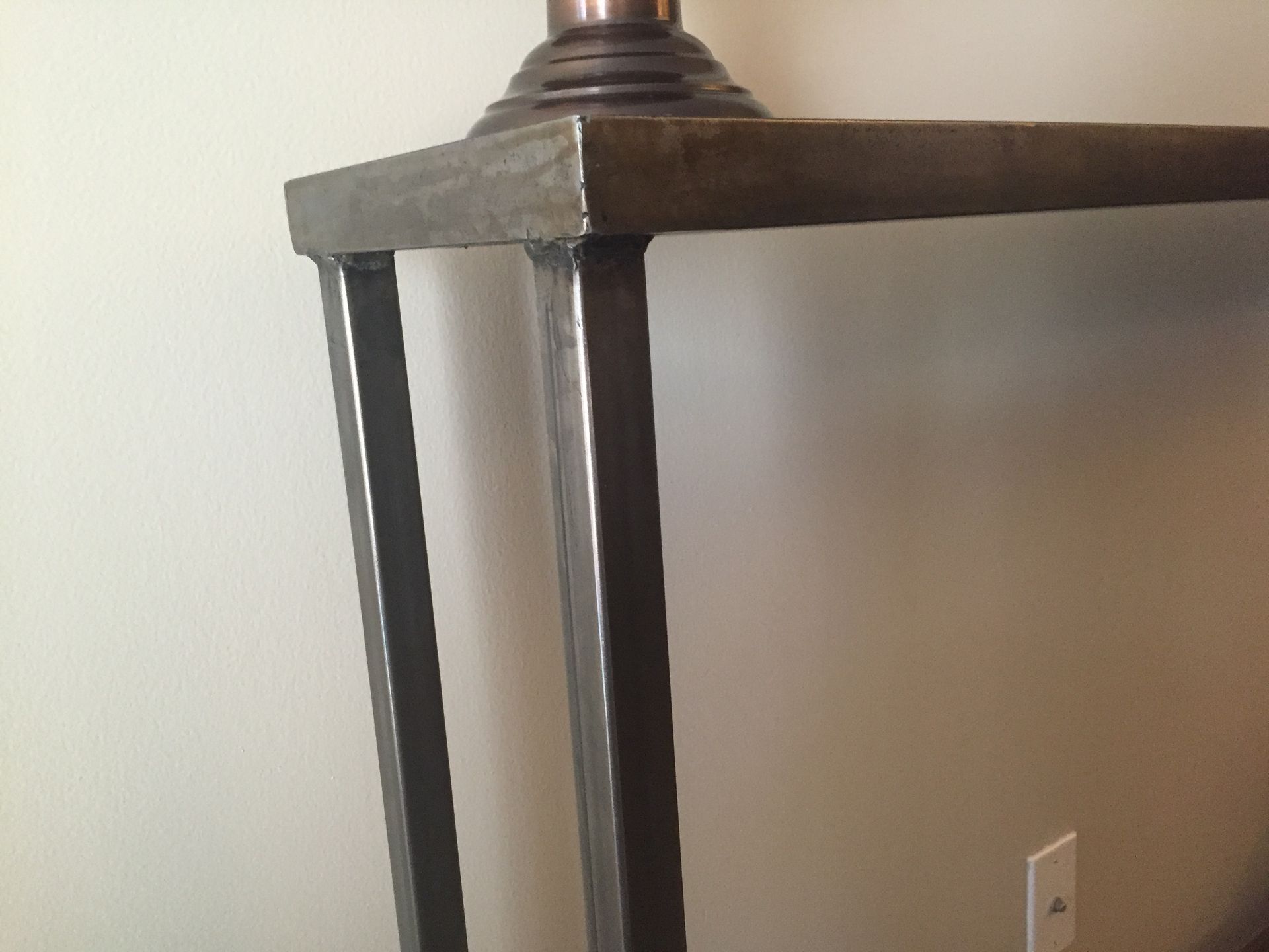 Steel And Hardwood Entry Console 5