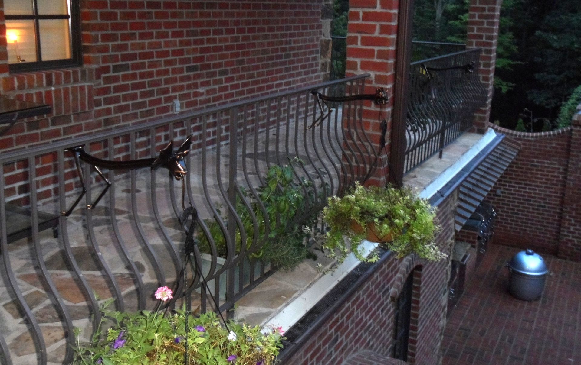 Custom Plant Hanger For Iron Railing 2