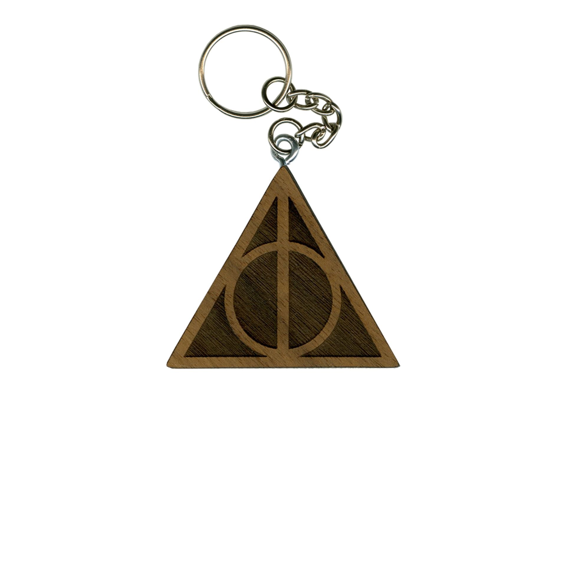 Deathly Hallows Harry Potter Wooden Keychain 4 