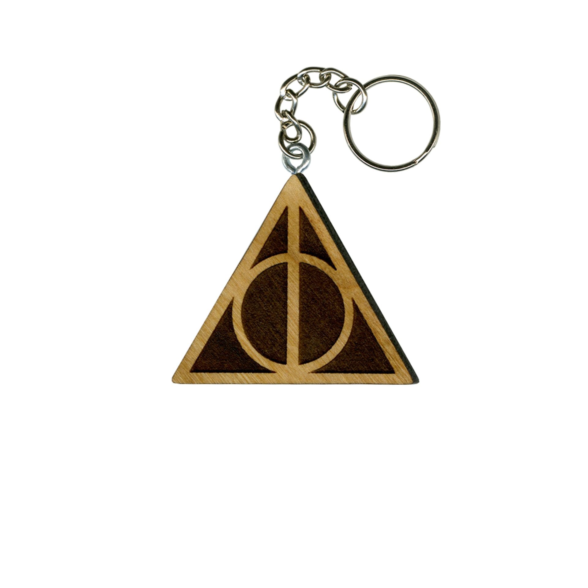 Deathly Hallows Harry Potter Wooden Keychain 3 