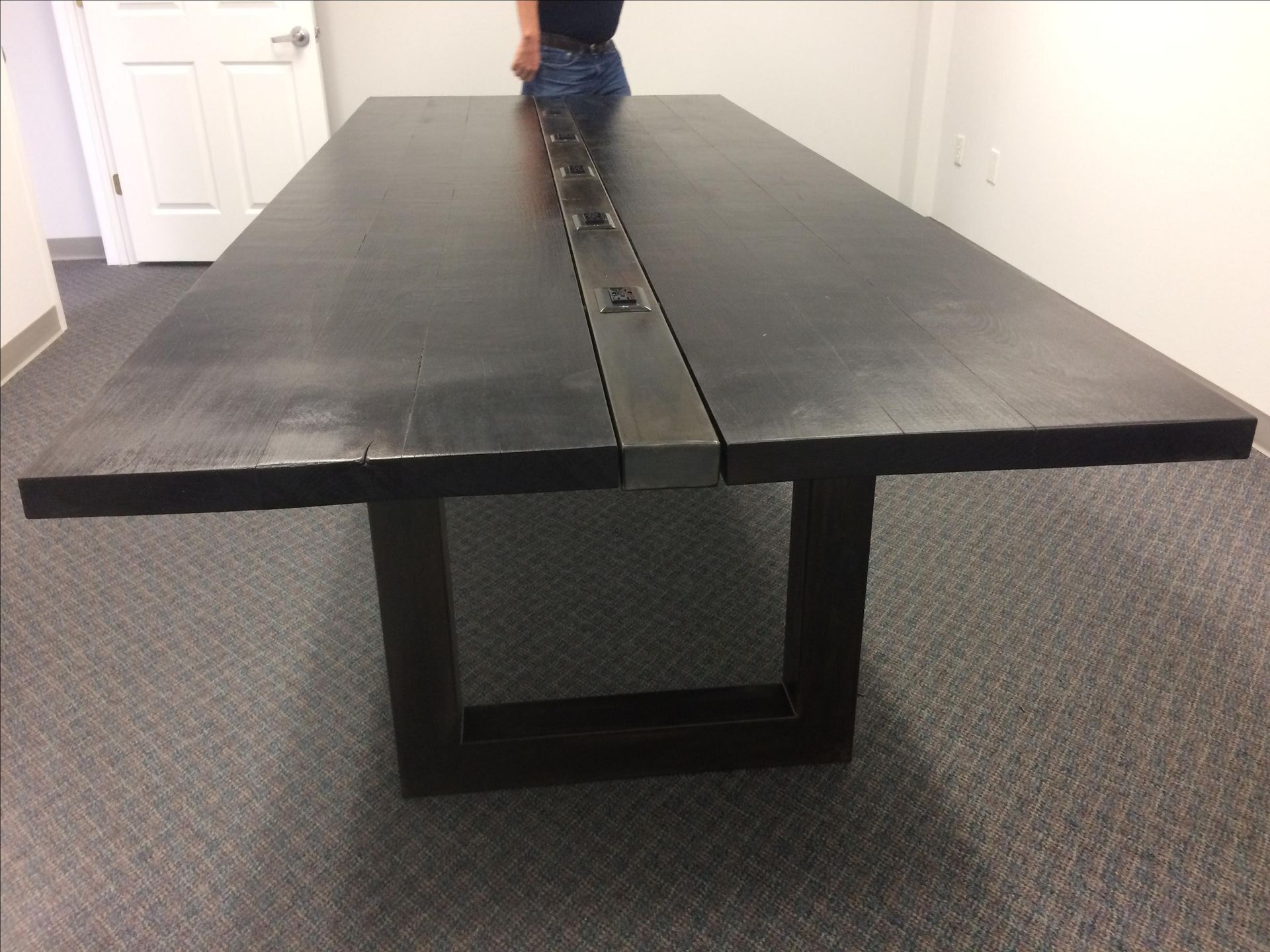Conference Table In Steel And Maple 3 