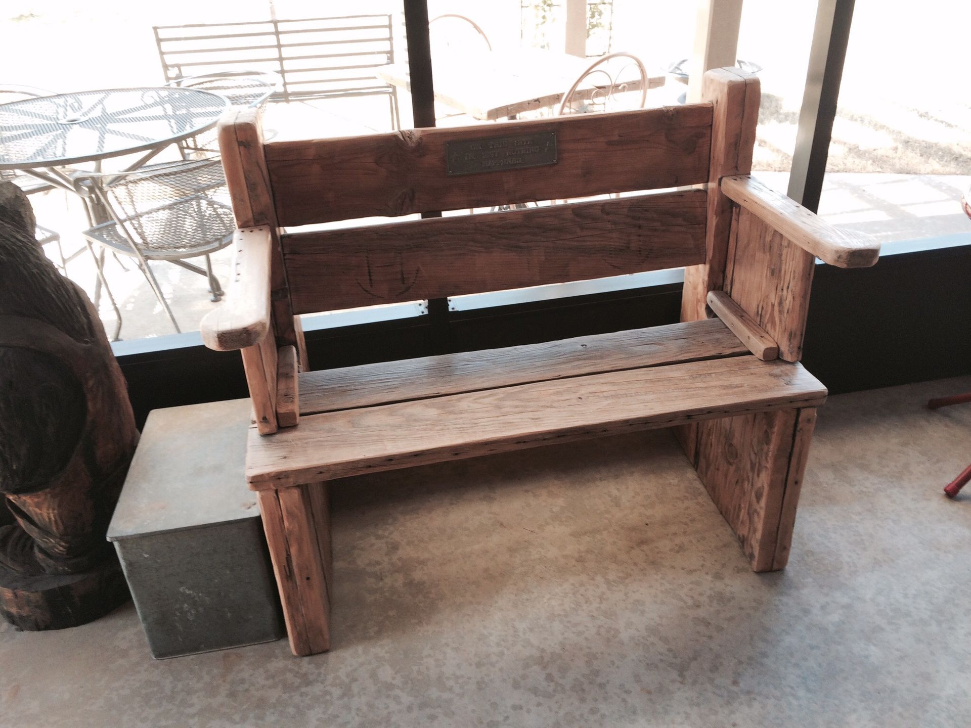 Custom Design Douglas Fir Bench