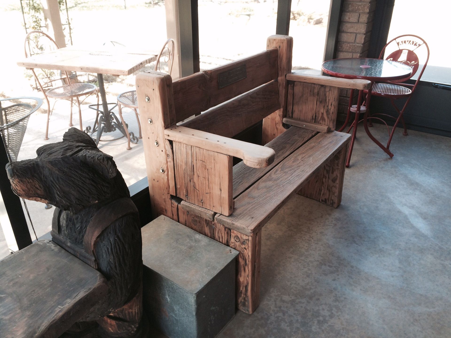 Custom Design Douglas Fir Bench 2 