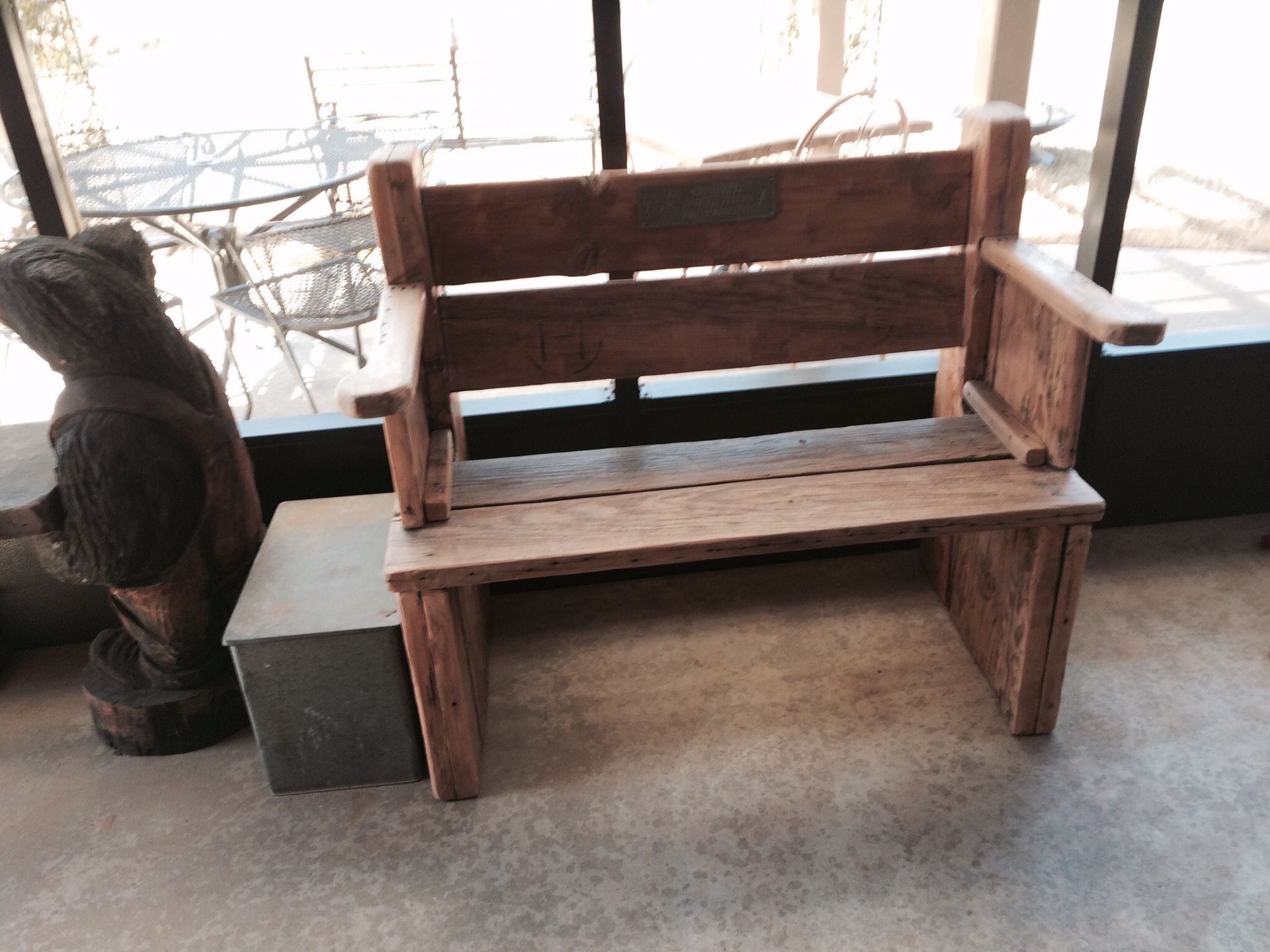 Custom Design Douglas Fir Bench 3 