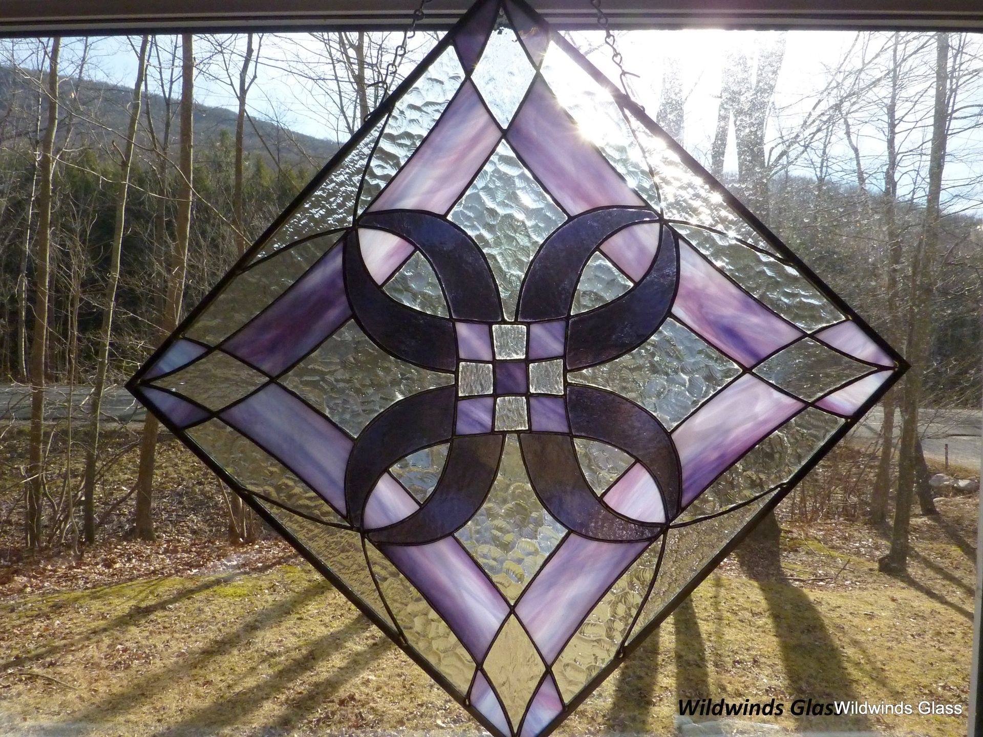 Abstract Diamonds In Stained Glass 4