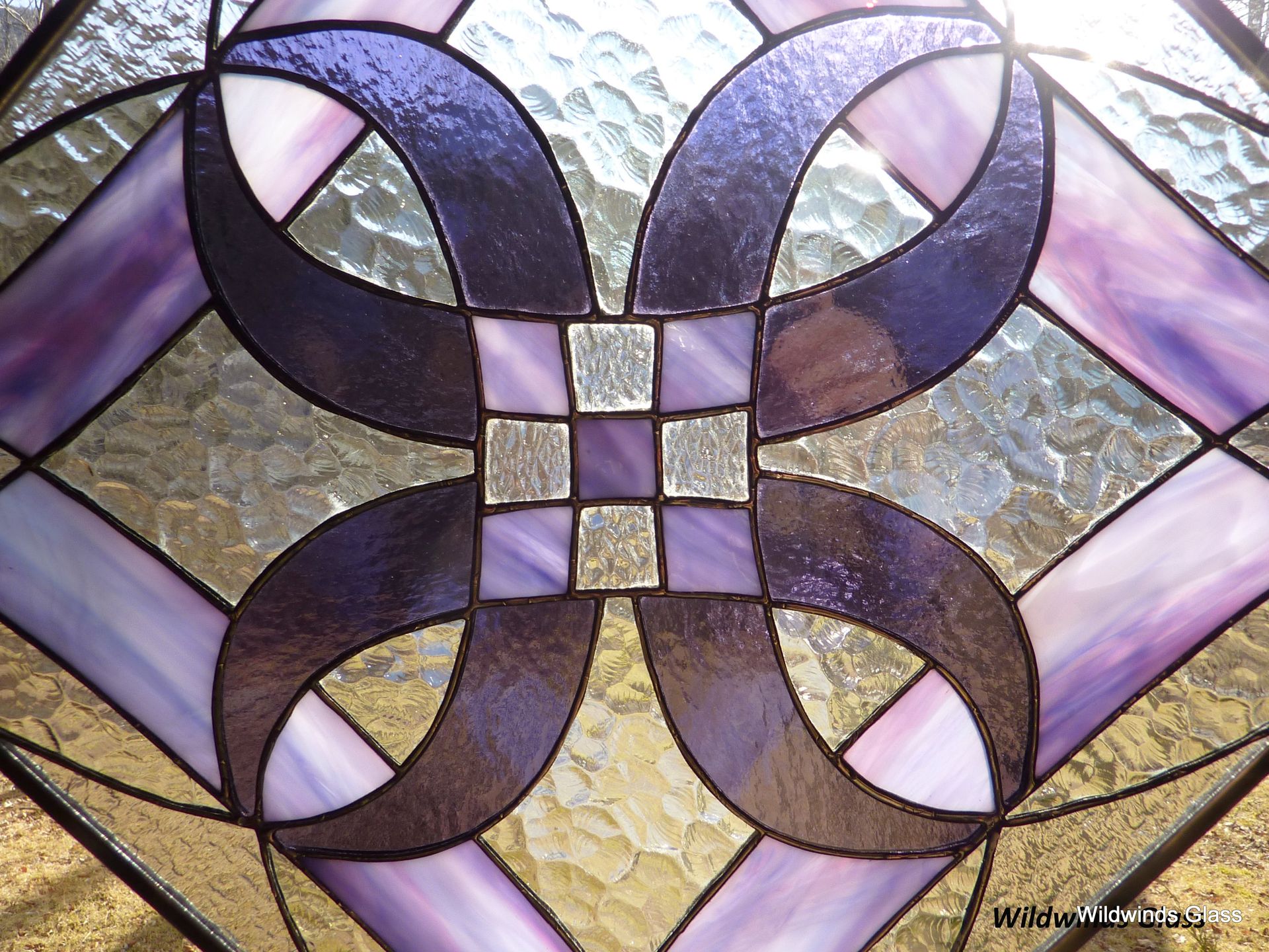 Abstract Diamonds In Stained Glass 3
