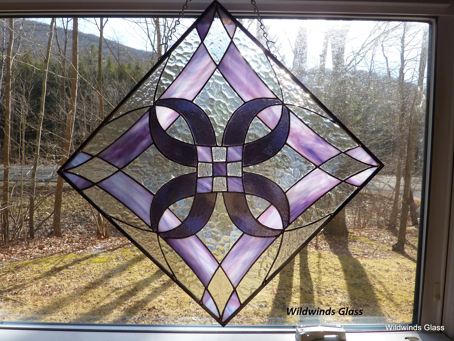 Abstract Diamonds In Stained Glass 2
