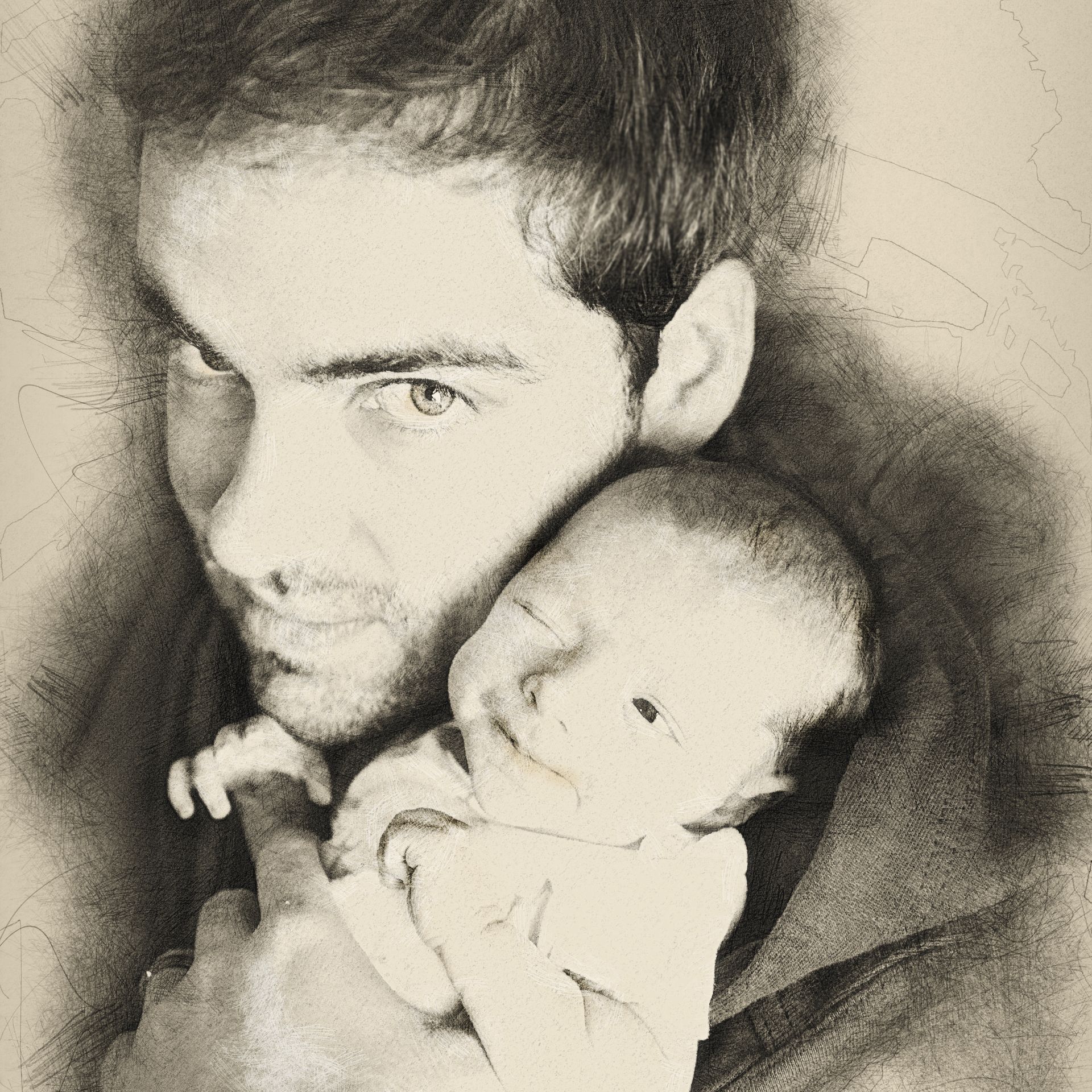 Custom Portrait Pencil Sketch From Photo (Digital Delivery) 6 