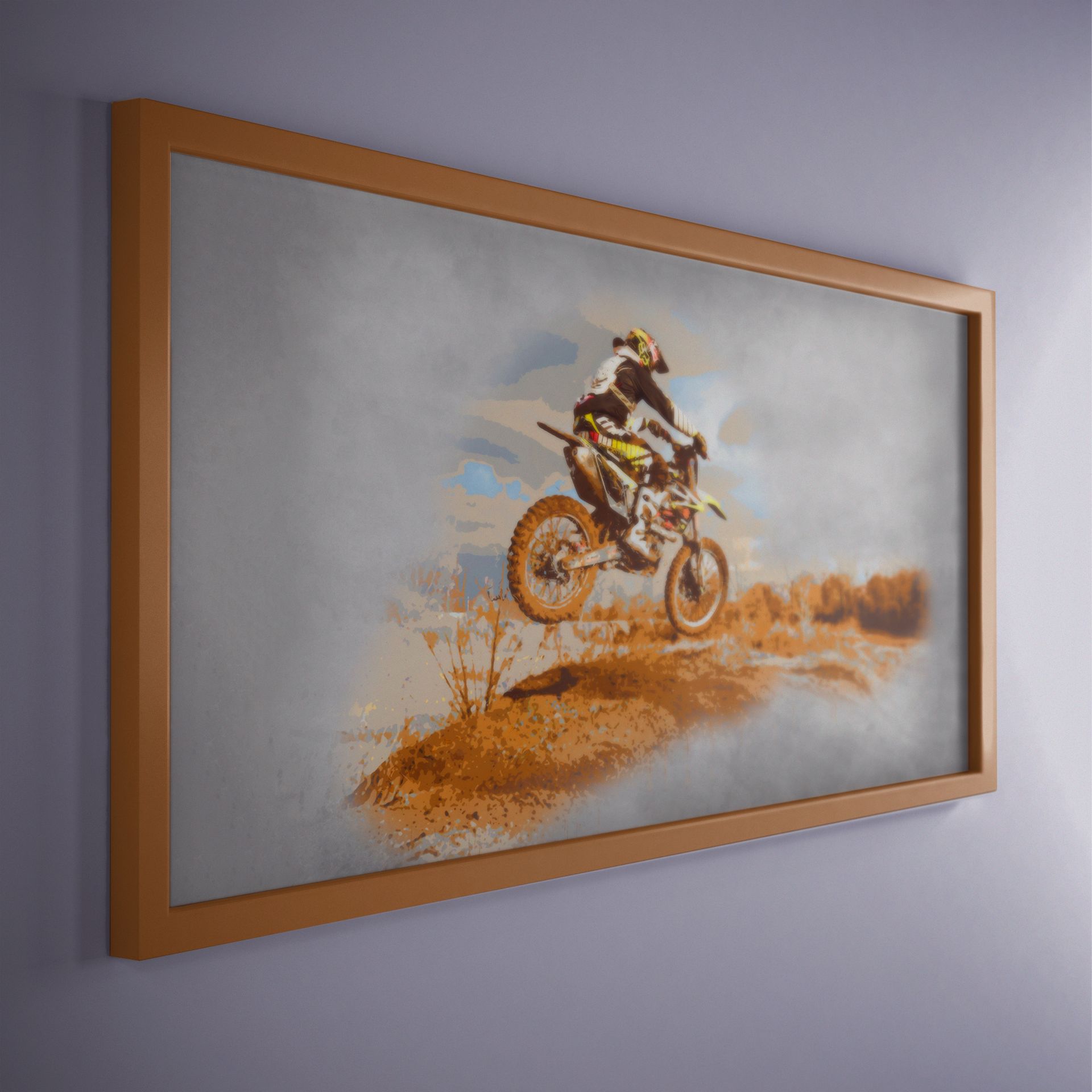 Custom Strong Stroke Brush Painted Poster From Photo 2 