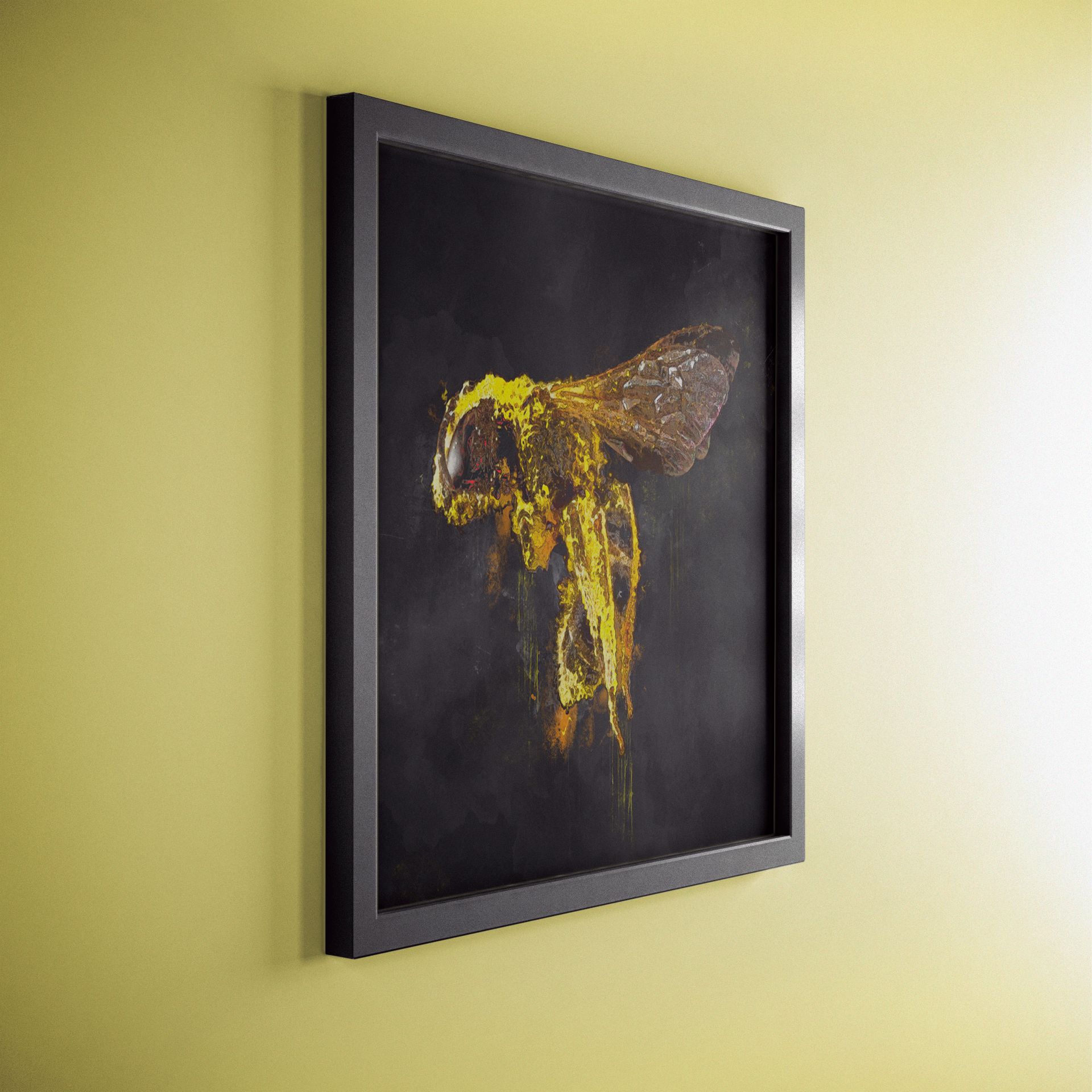 Custom Strong Stroke Brush Painted Poster From Photo