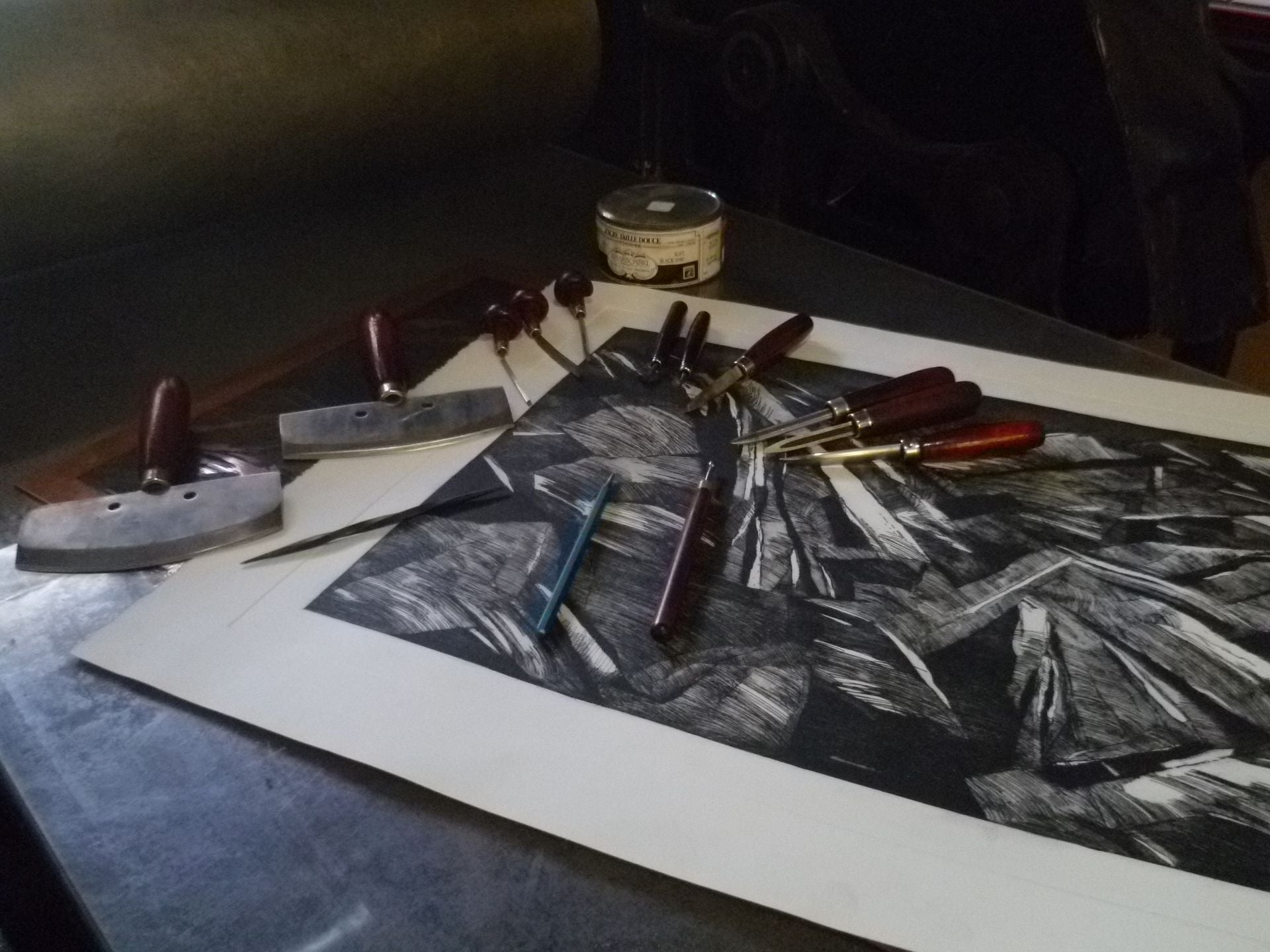 Printmaking, The Printing Of Illustrations From Copper Plates Or Cut Wood.