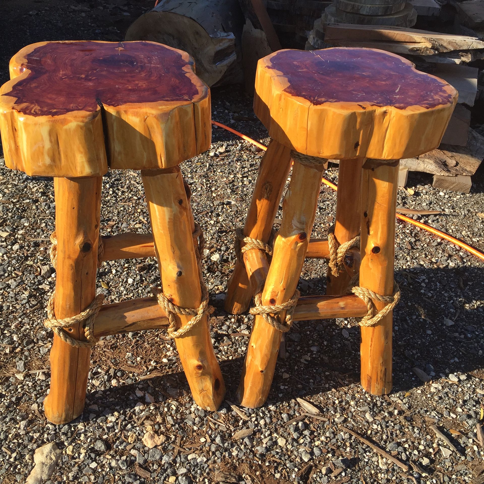 Eastern Red Cedar Bar Stools