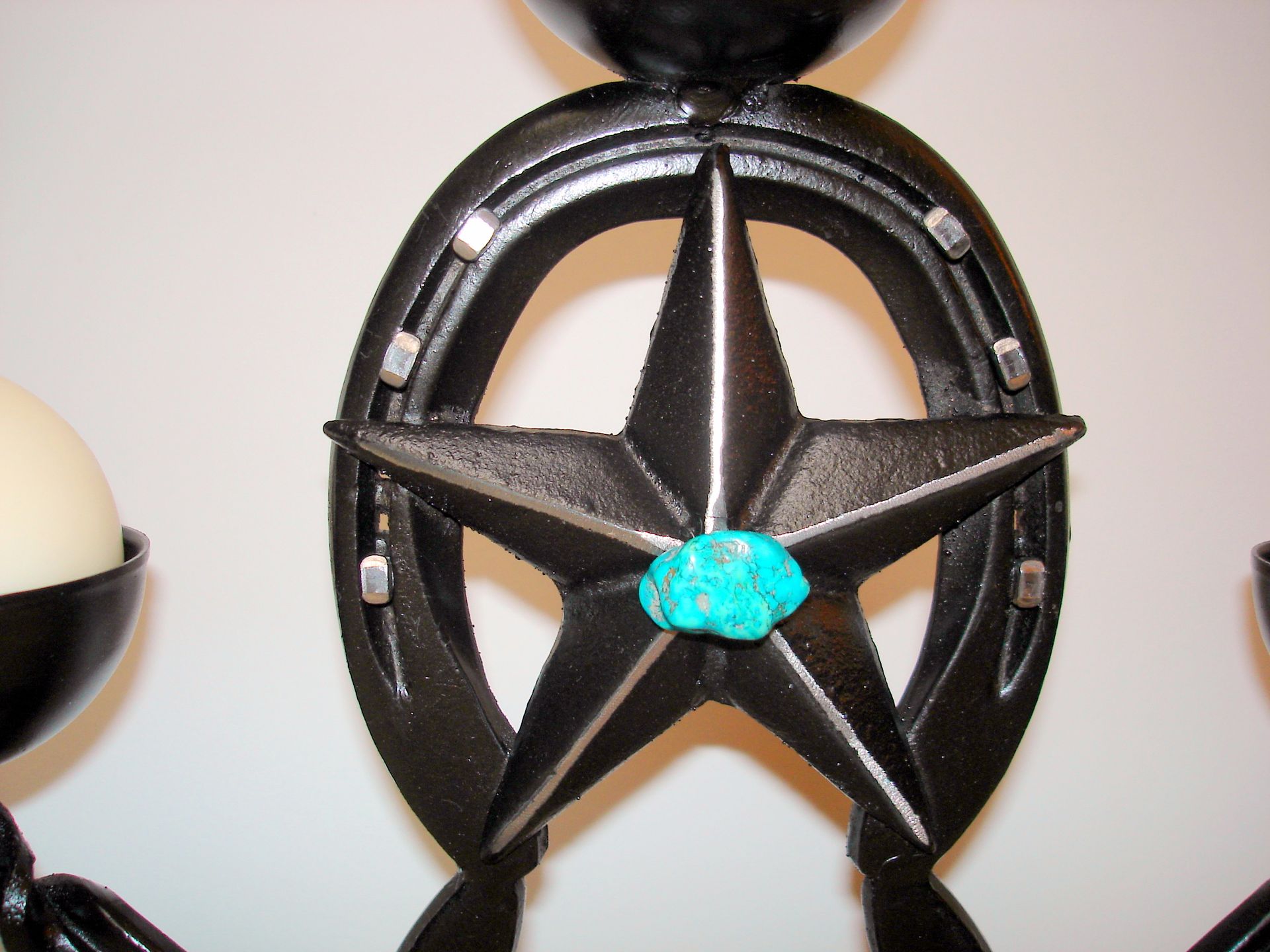 Horseshoe Art Candle Holder 2