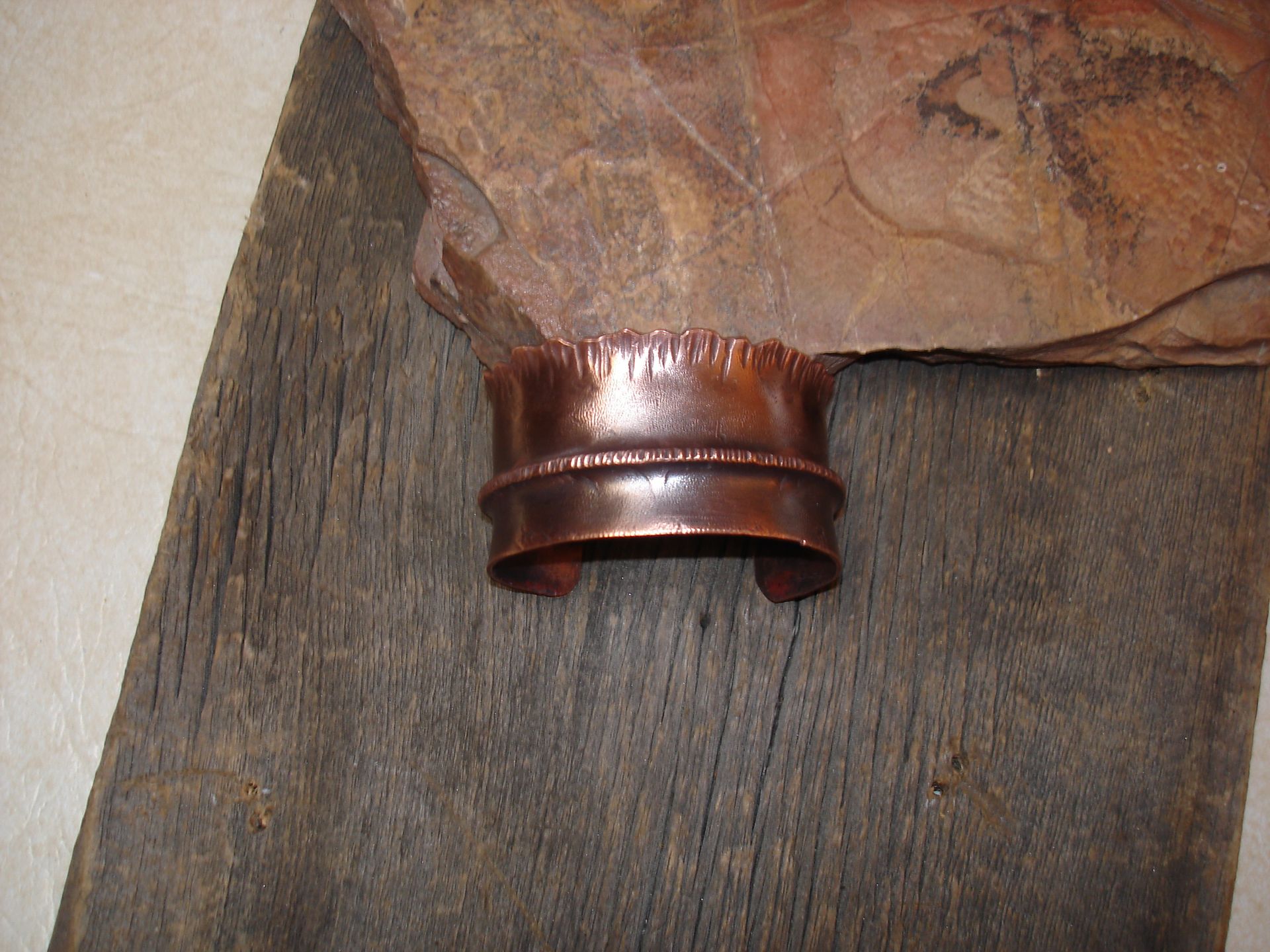 Foldformed Copper Cuff