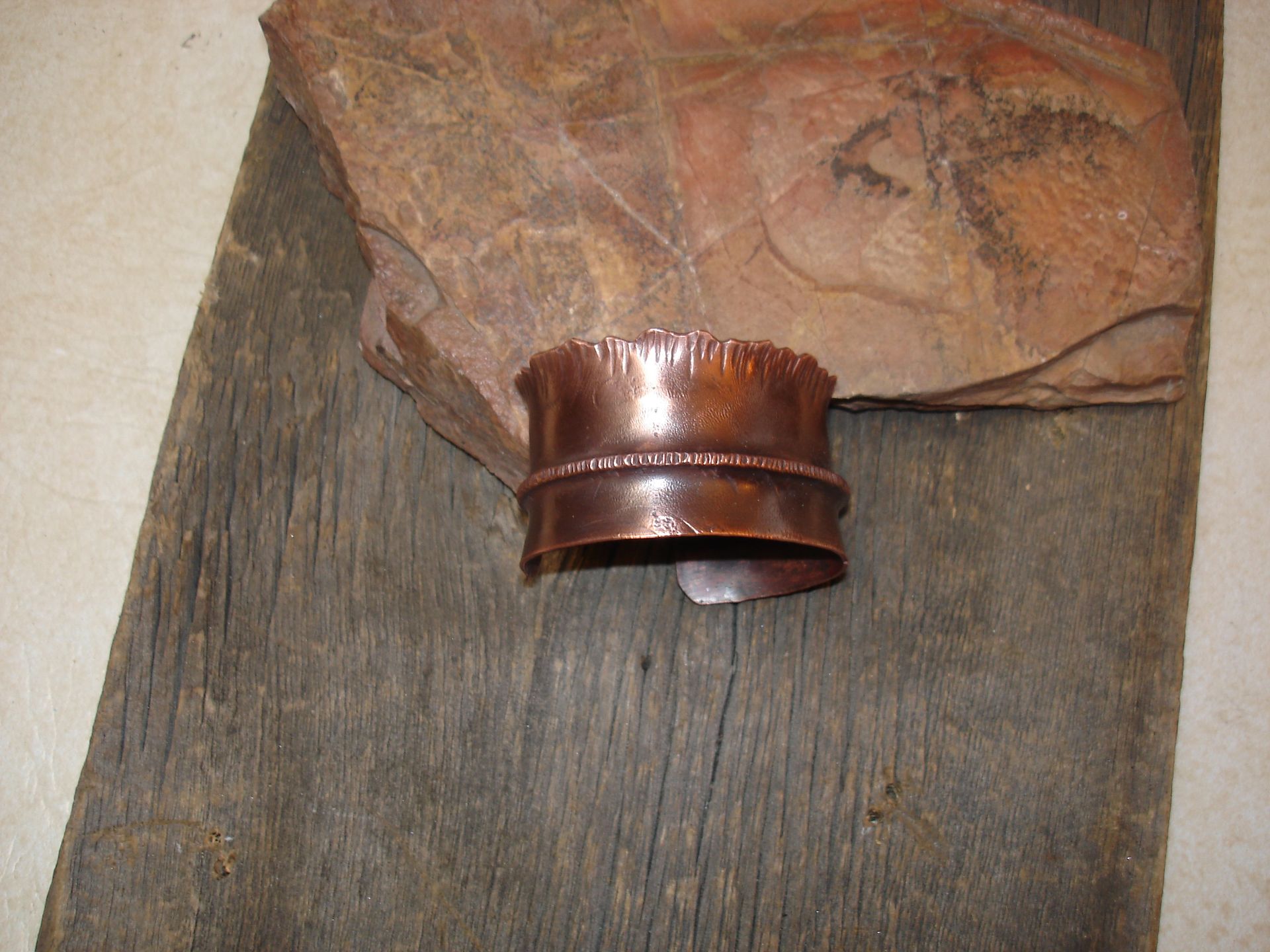 Foldformed Copper Cuff 2