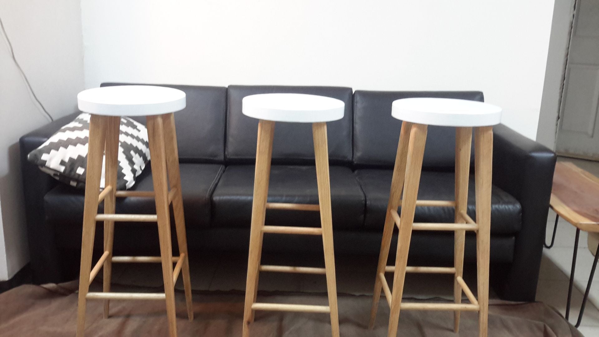 Handcrafted Classic Oak Bar Stools