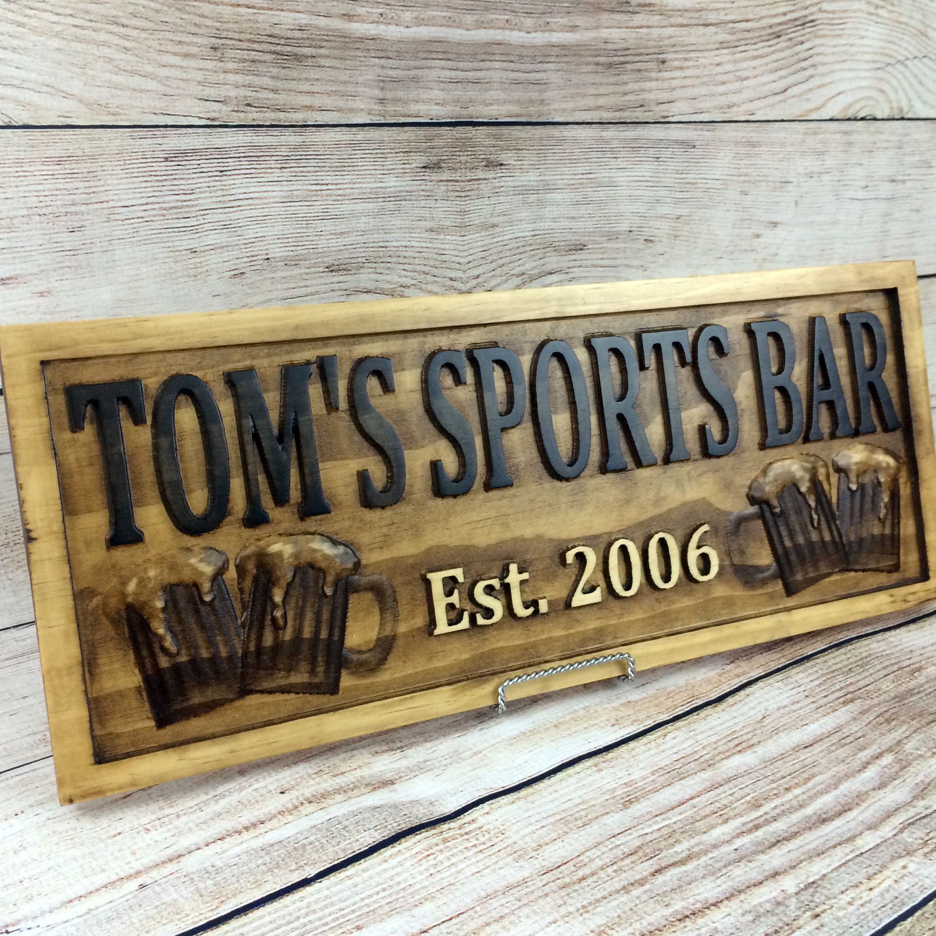 Home Bar Sign Man Cave Custom Wood Sign Pub Bar Decor Rustic Home Decor