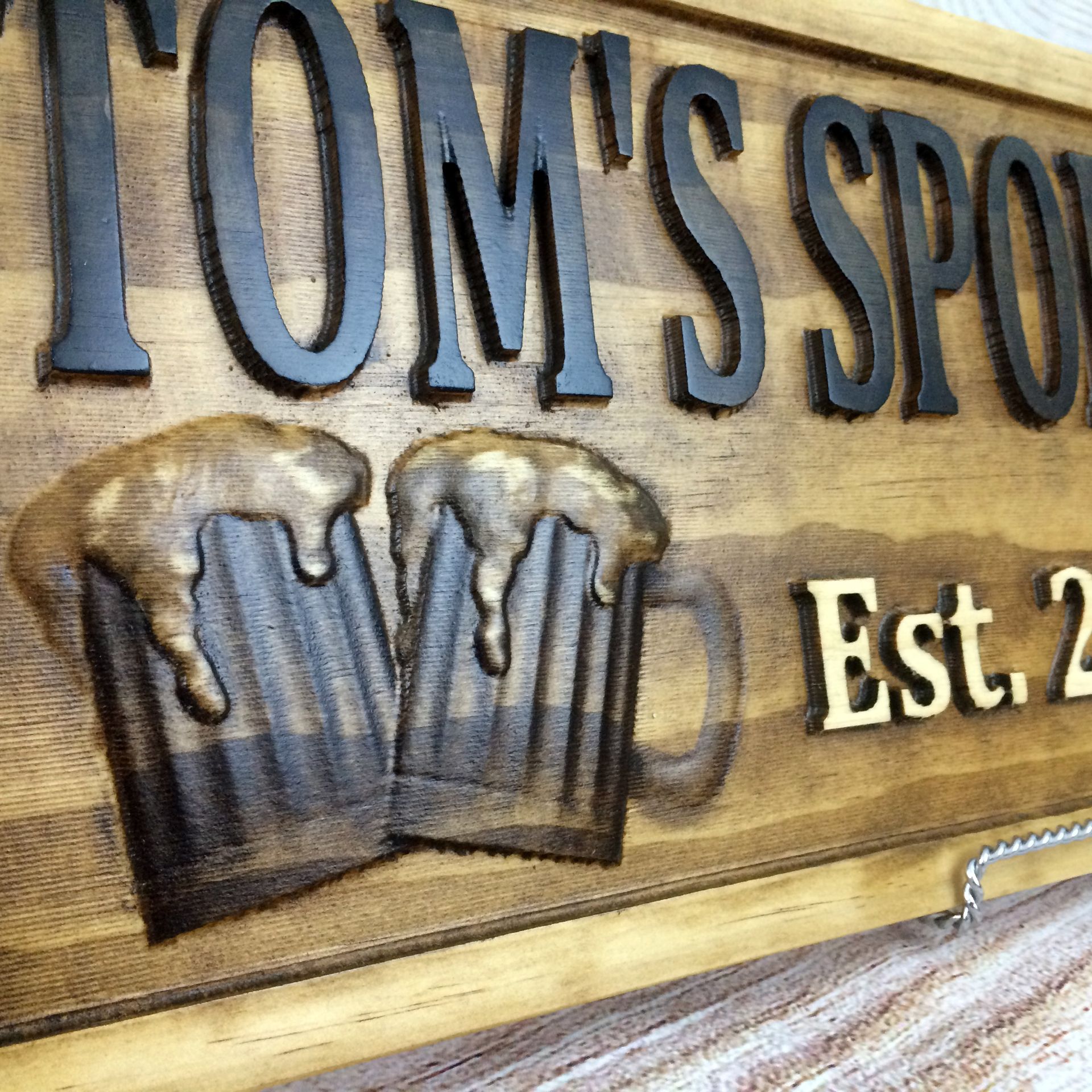 Home Bar Sign Man Cave Custom Wood Sign Pub Bar Decor Rustic Home Decor 4 