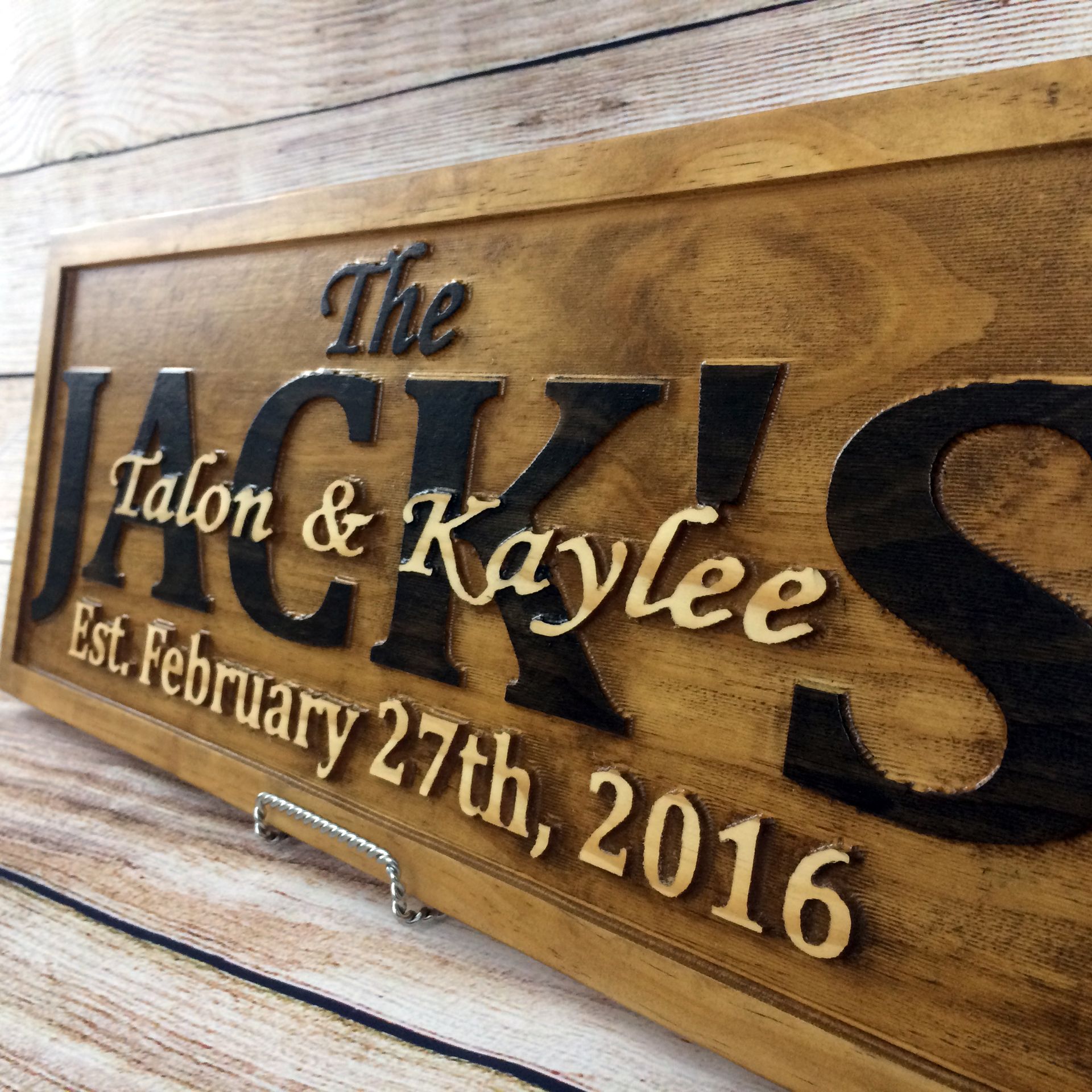Wedding Sign Wedding Decor Wedding Banner Wedding Gift Family Name Sign Anniversary Gift 4 
