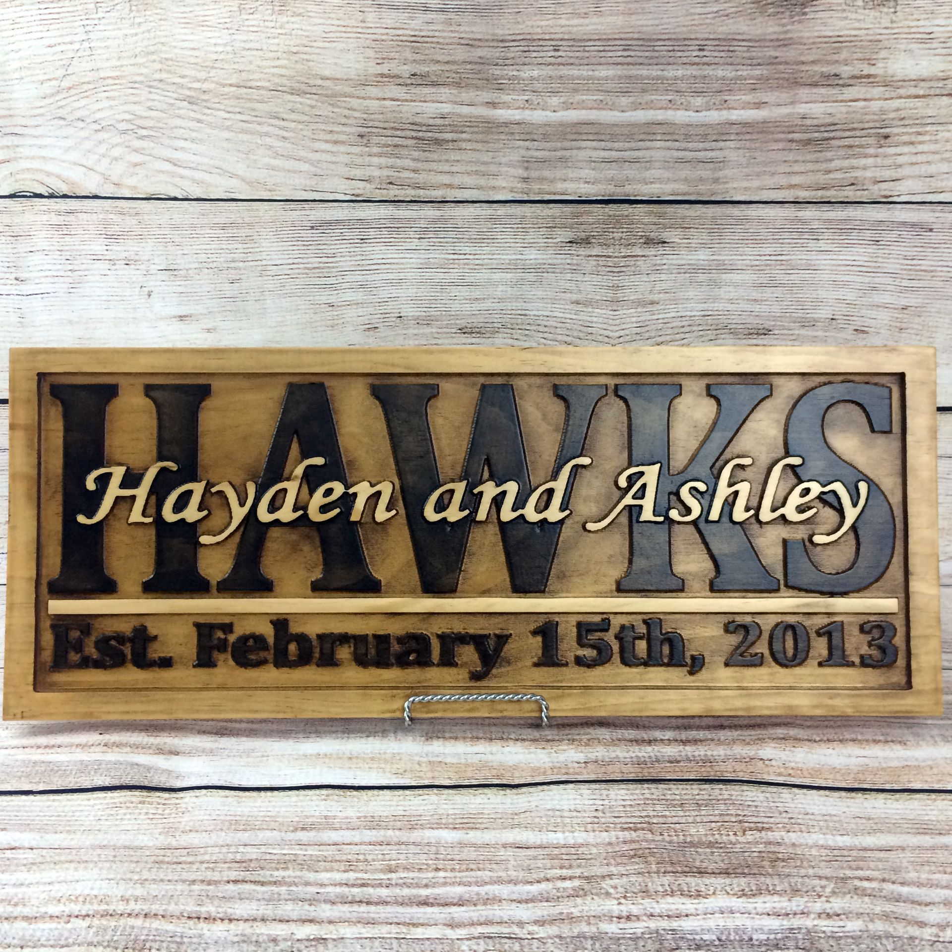 Wedding Name Sign Wedding Gift Wedding Decor Anniversary Gift Established Sign Family Name Sign 2